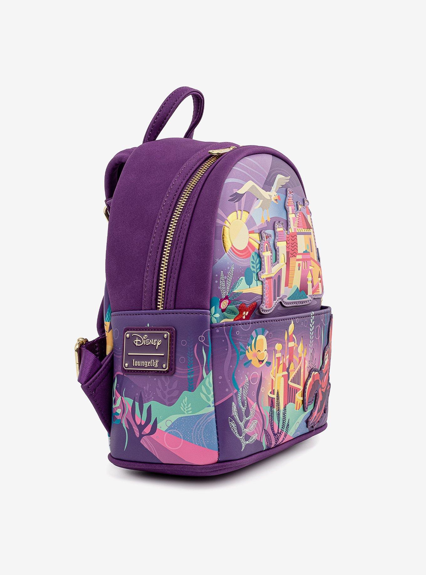 Loungefly Disney The Little Mermaid Ariel's Castle Mini Backpack, , alternate