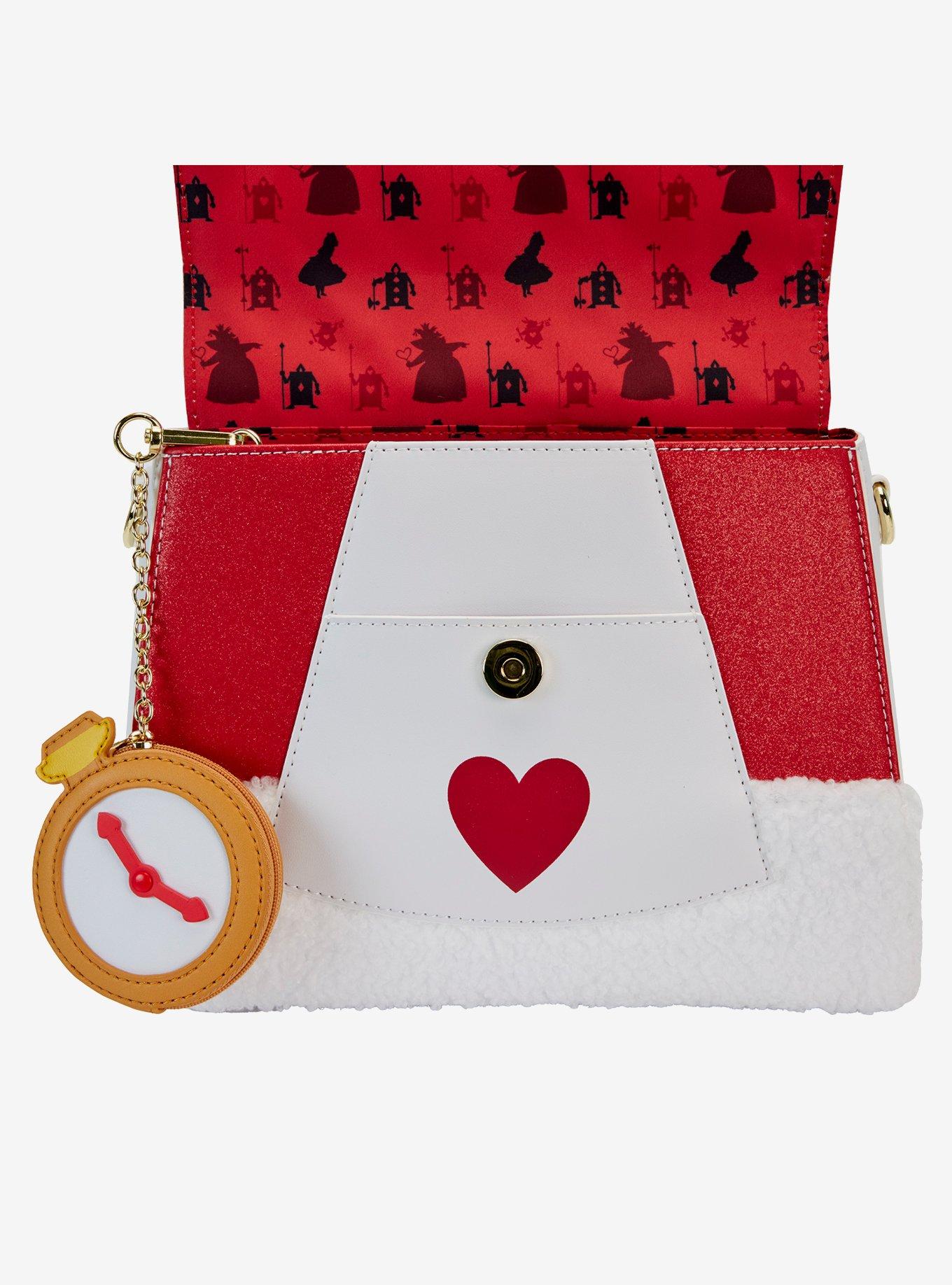 Loungefly Disney Alice In Wonderland White Rabbit Figural Fuzzy Crossbody Bag, , alternate