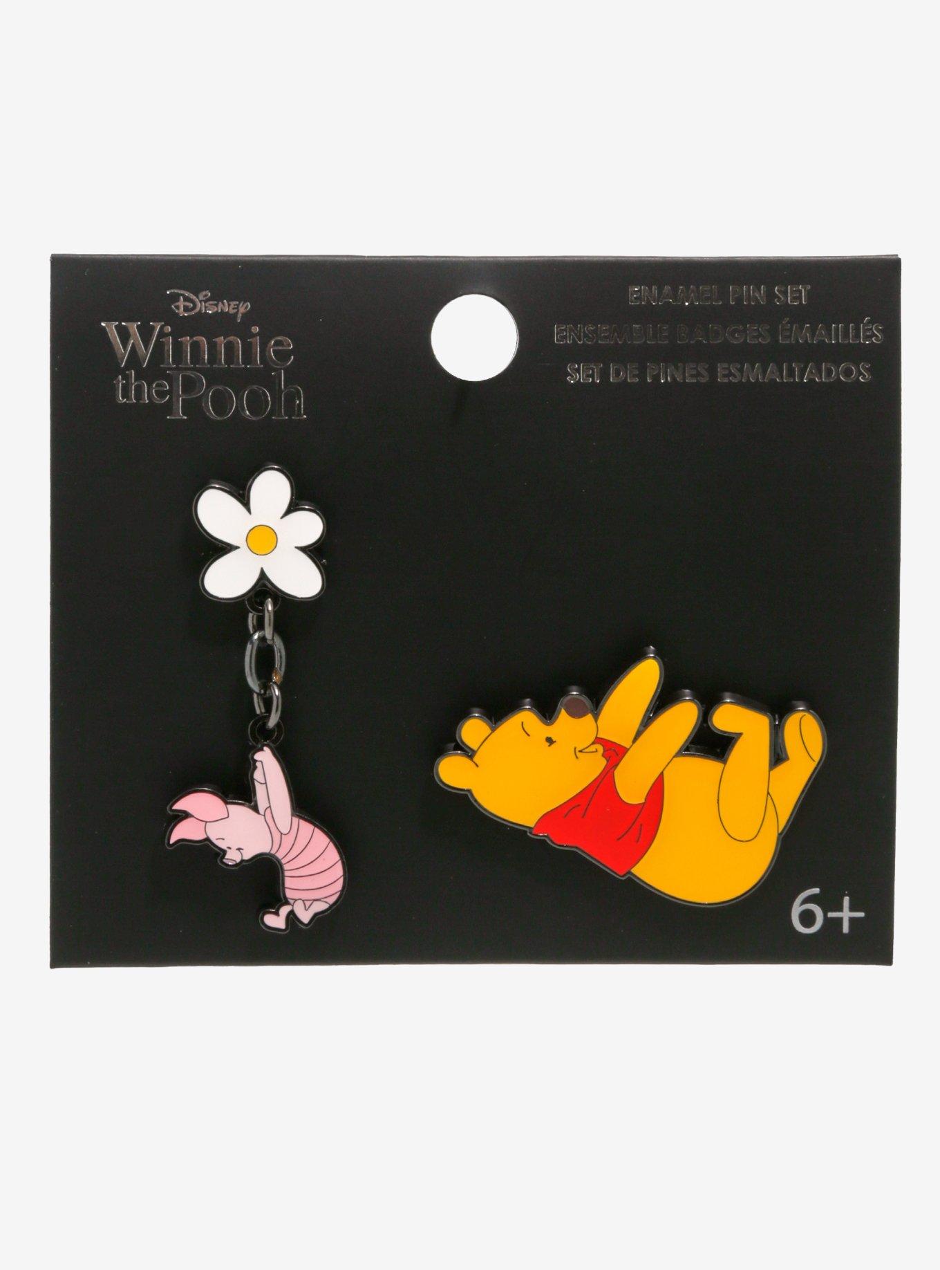 Loungefly Disney Winnie The Pooh Duo Flower Enamel Pin Set, , hi-res