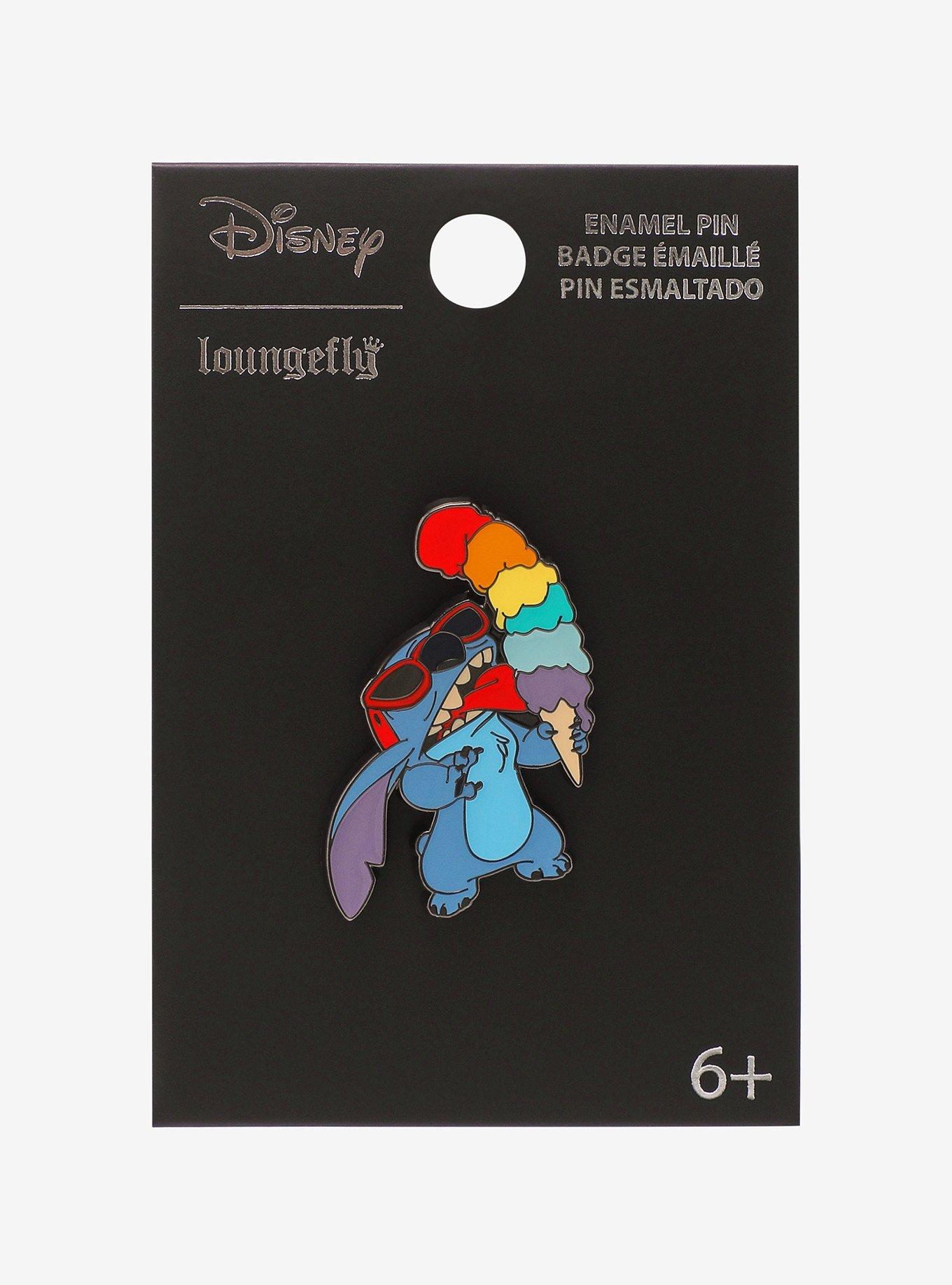 Loungefly Disney Stitch Rainbow Ice Cream Enamel Pin