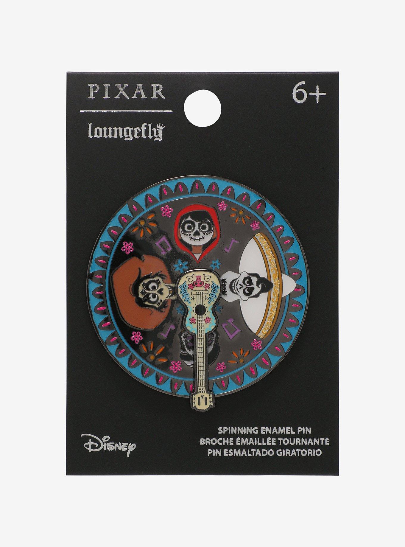 Loungefly Disney Pixar Coco Spinning Enamel Pin, , hi-res