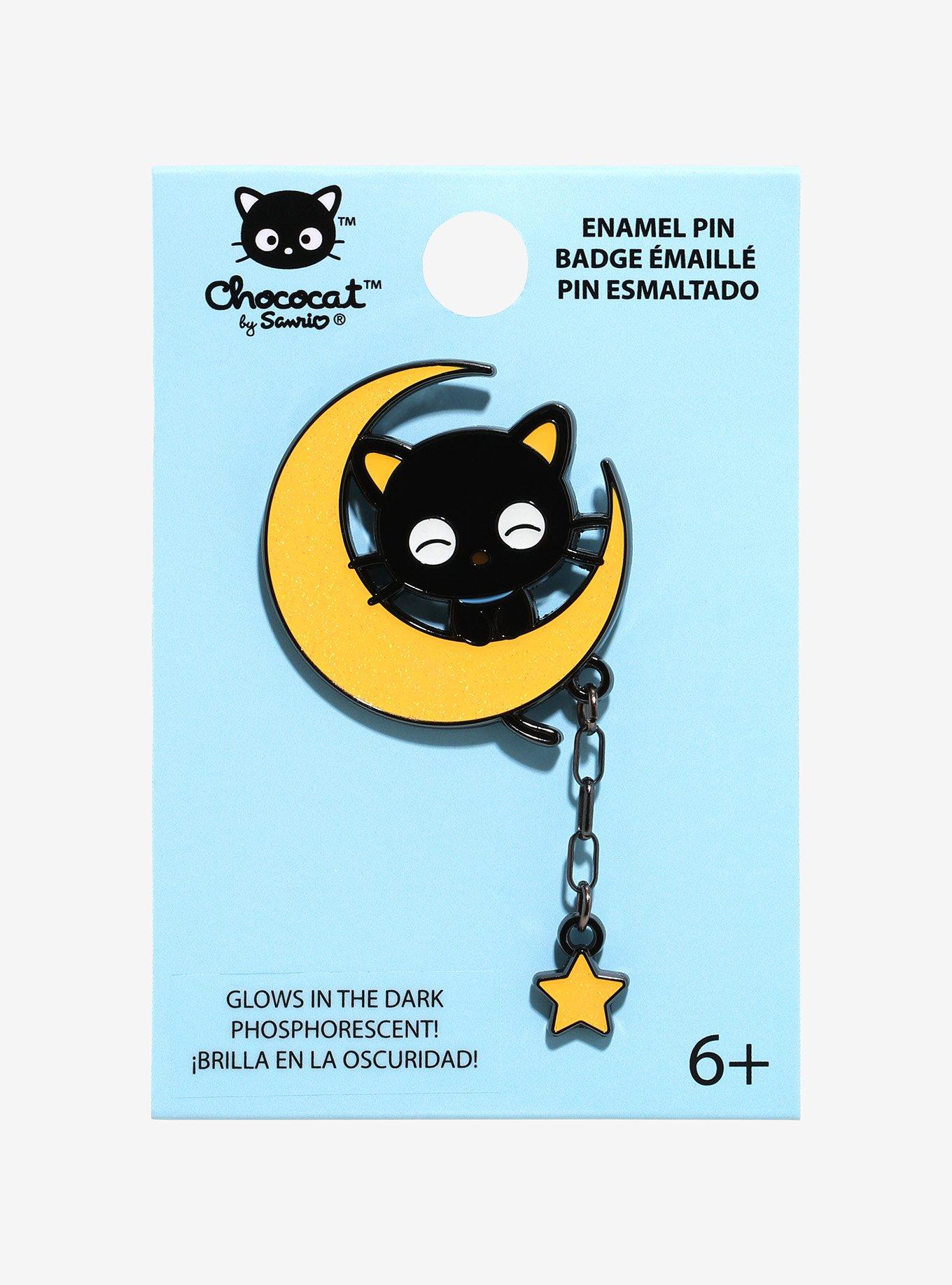 Loungefly Chococat Glow-In-The-Dark Moon Enamel Pin, , alternate