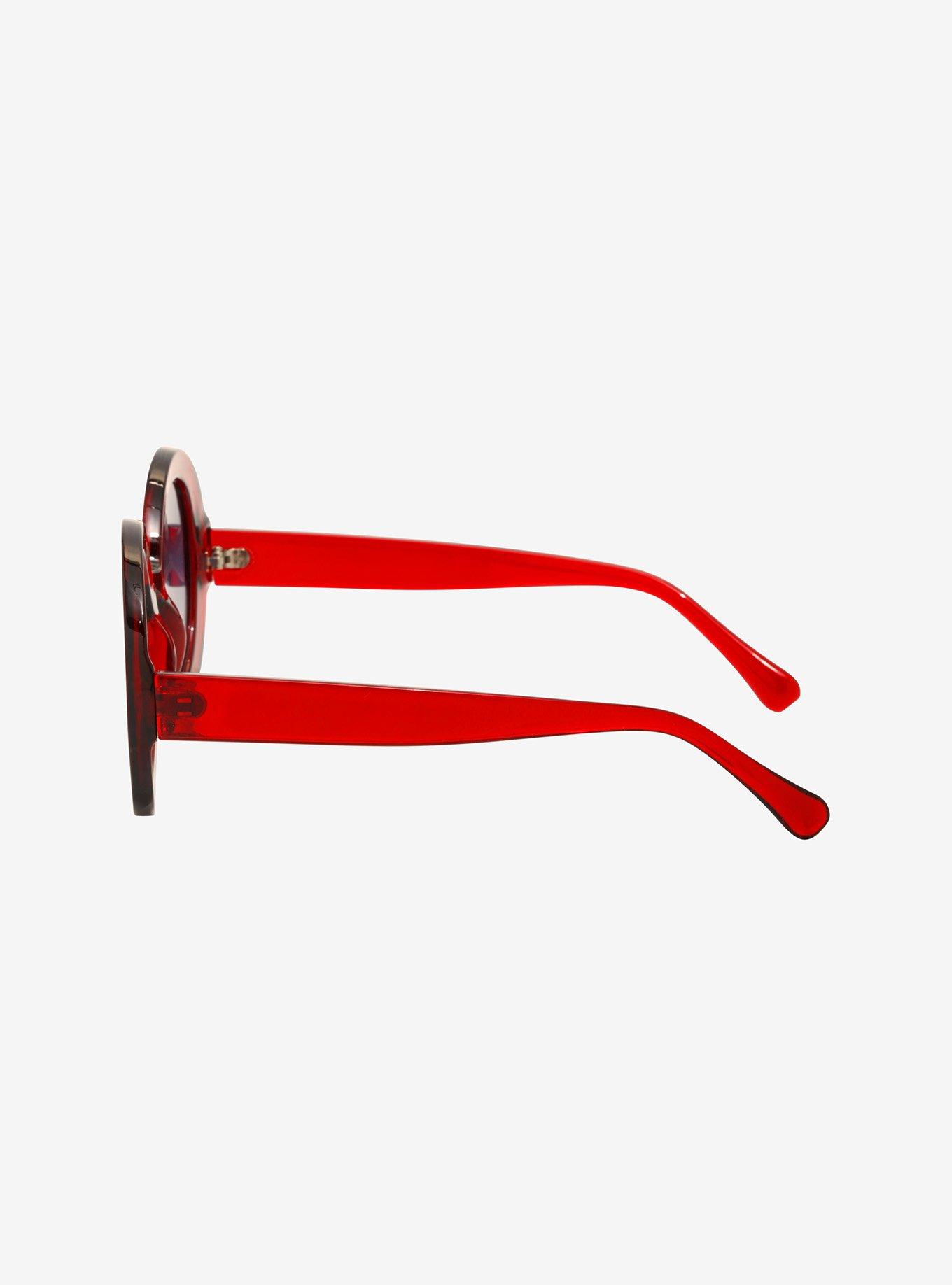 Red Round Sunglasses, , alternate