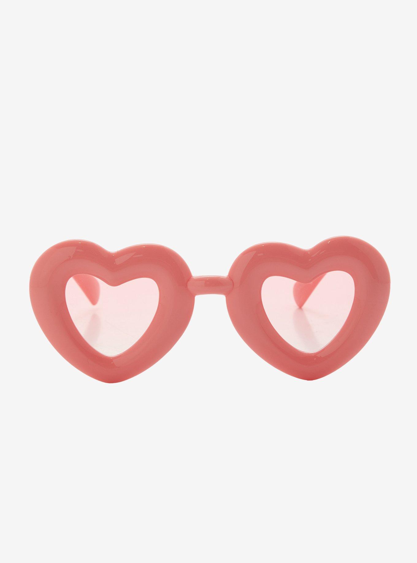 Pink Heart Sunglasses, , alternate
