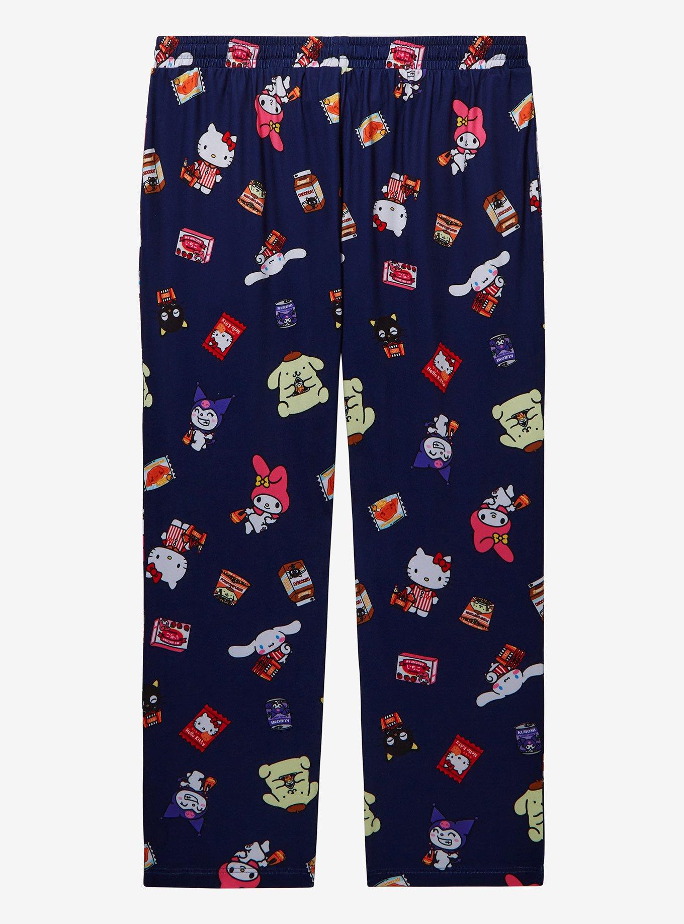 Sanrio Hello Kitty and Friends Kawaii Mart Allover Print Plus Size Sleep Pants &mdash; BoxLunch Exclusive, NAVY, alternate