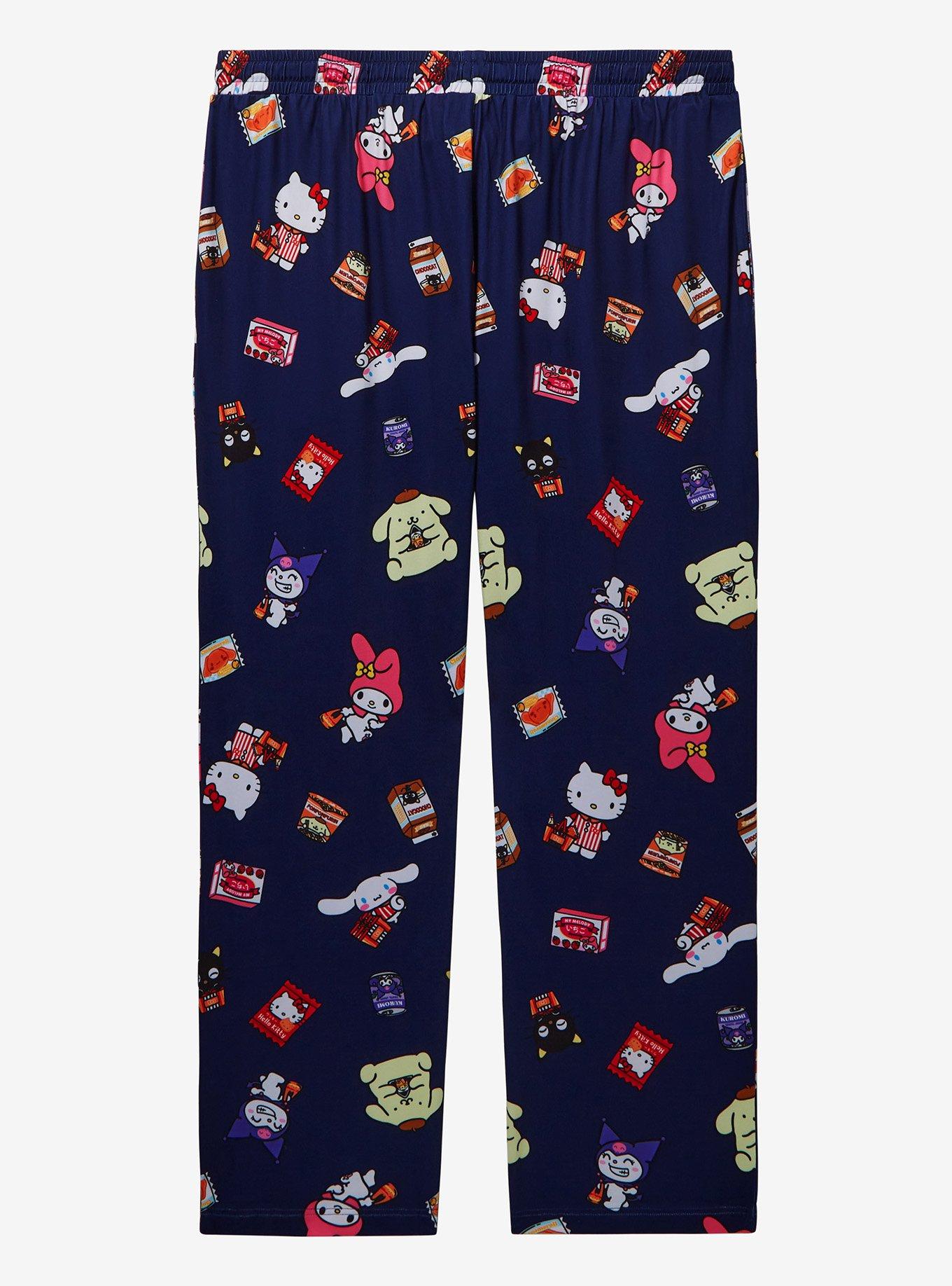 Sanrio Hello Kitty and Friends Kawaii Mart Allover Print Plus Size Sleep Pants — BoxLunch Exclusive, NAVY, alternate