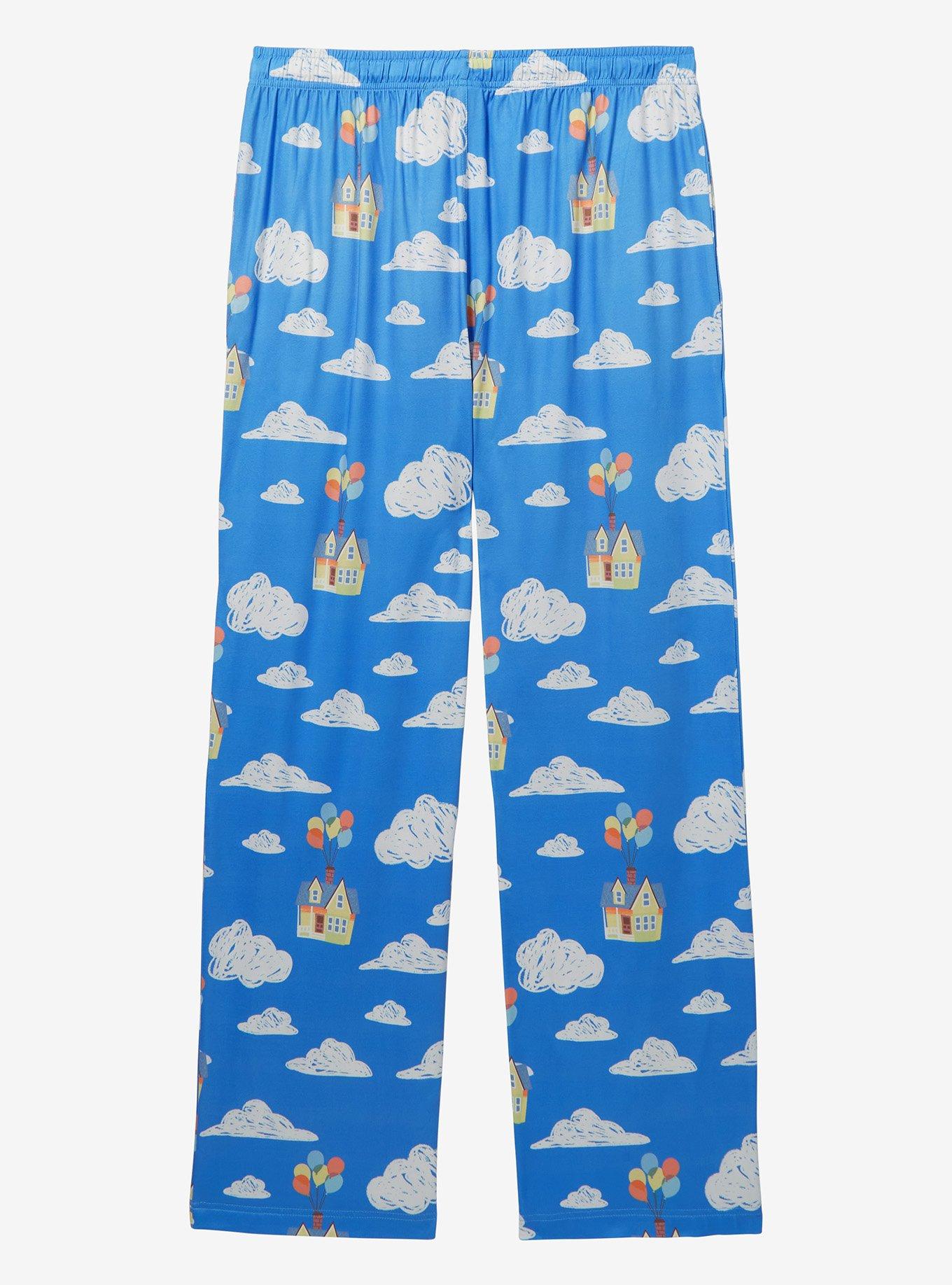 Disney Pixar Up Flying House Allover Print Sleep Pants — BoxLunch Exclusive, BLUE, alternate