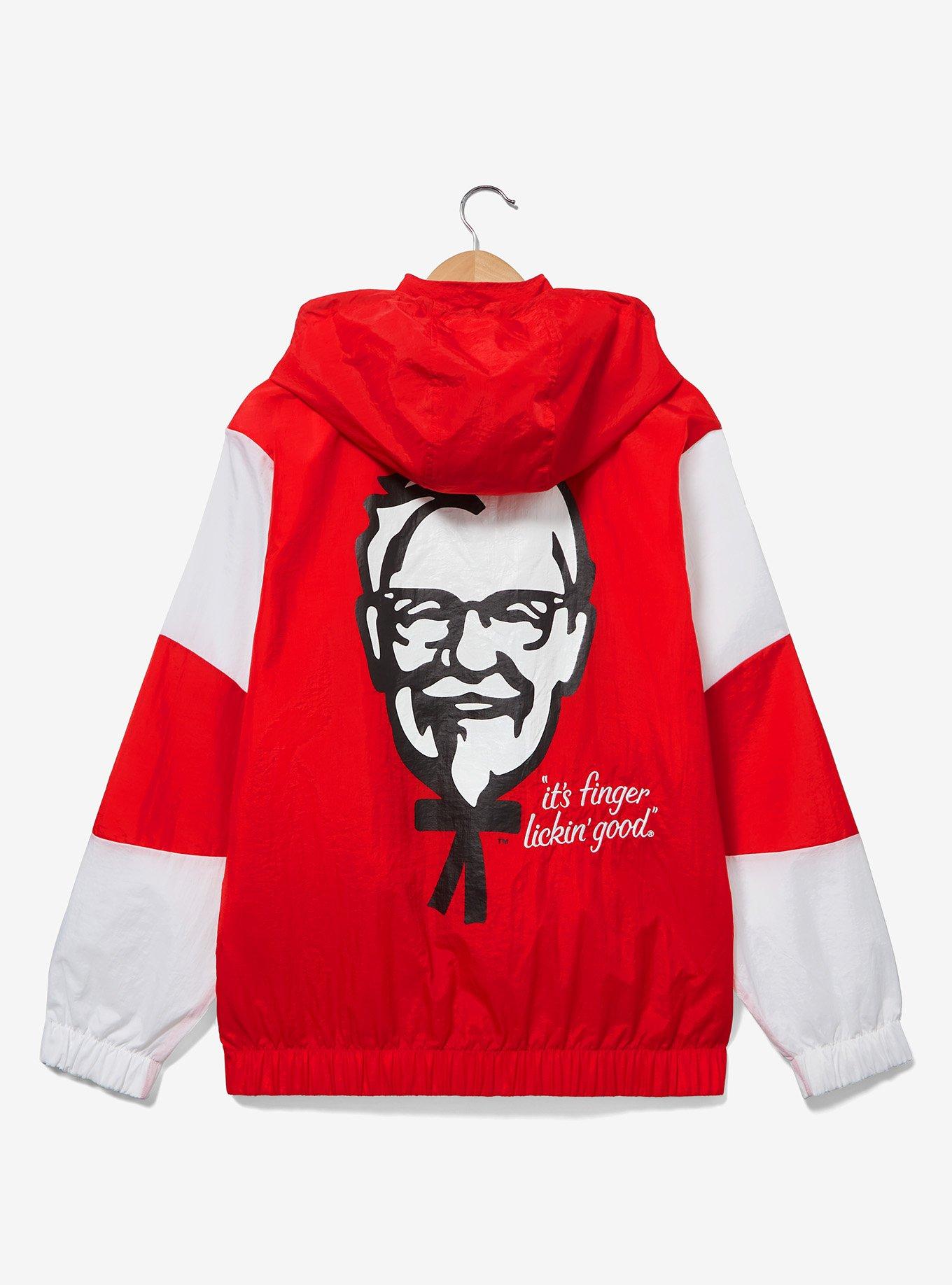 KFC Colonel Sanders Color Blocked Windbreaker - BoxLunch Exclusive, RED, alternate