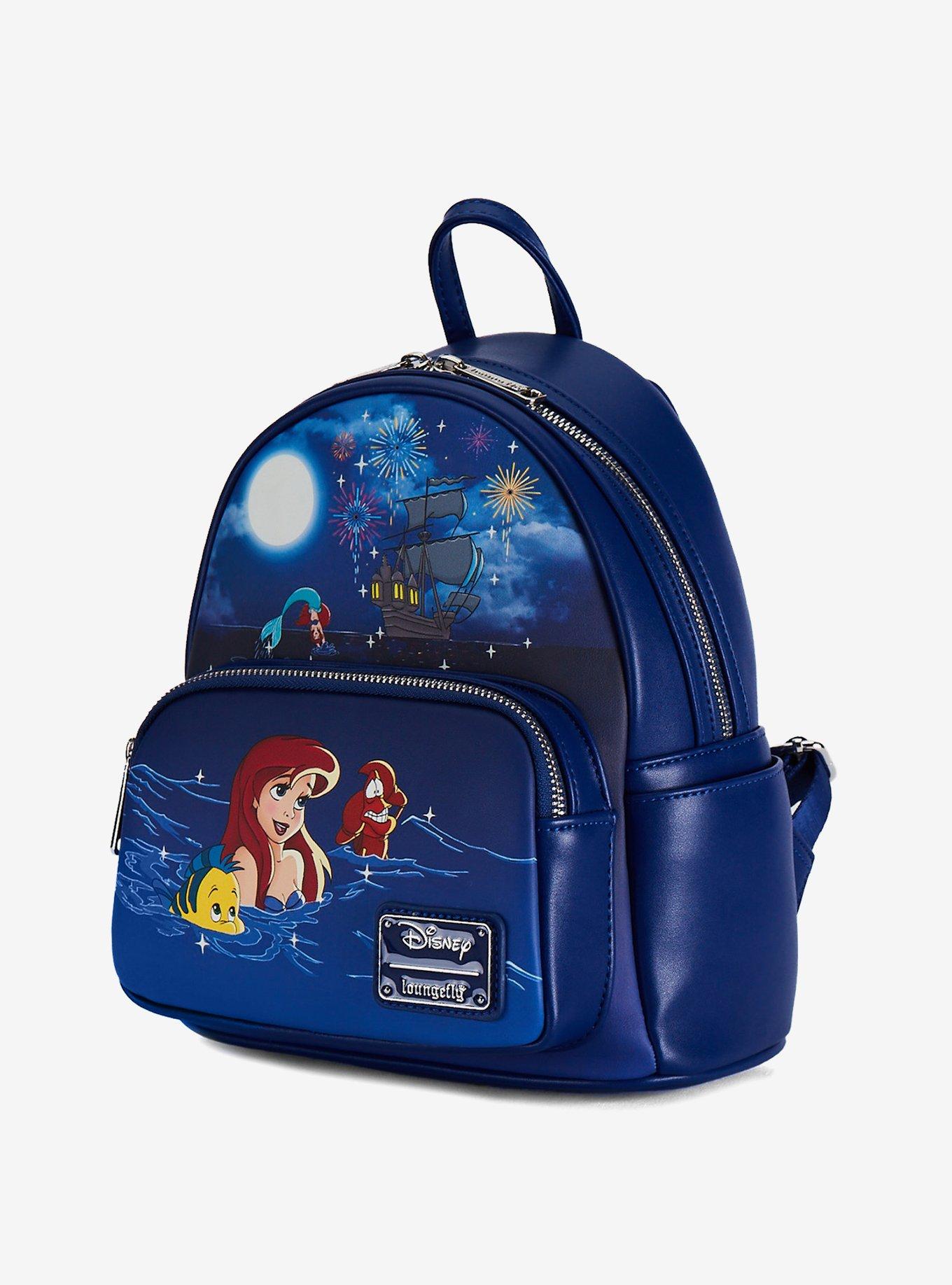 Loungefly Disney The Little Mermaid Ariel Fireworks Glow & Light-Up Mini Backpack, , alternate