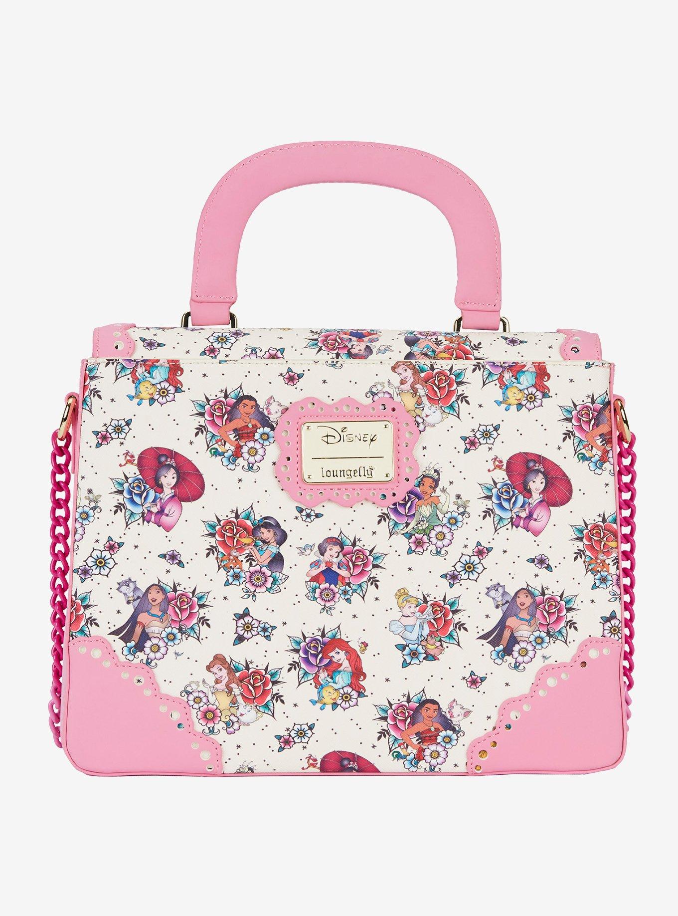 Loungefly Disney Princess Tattoo Crossbody Bag, , alternate