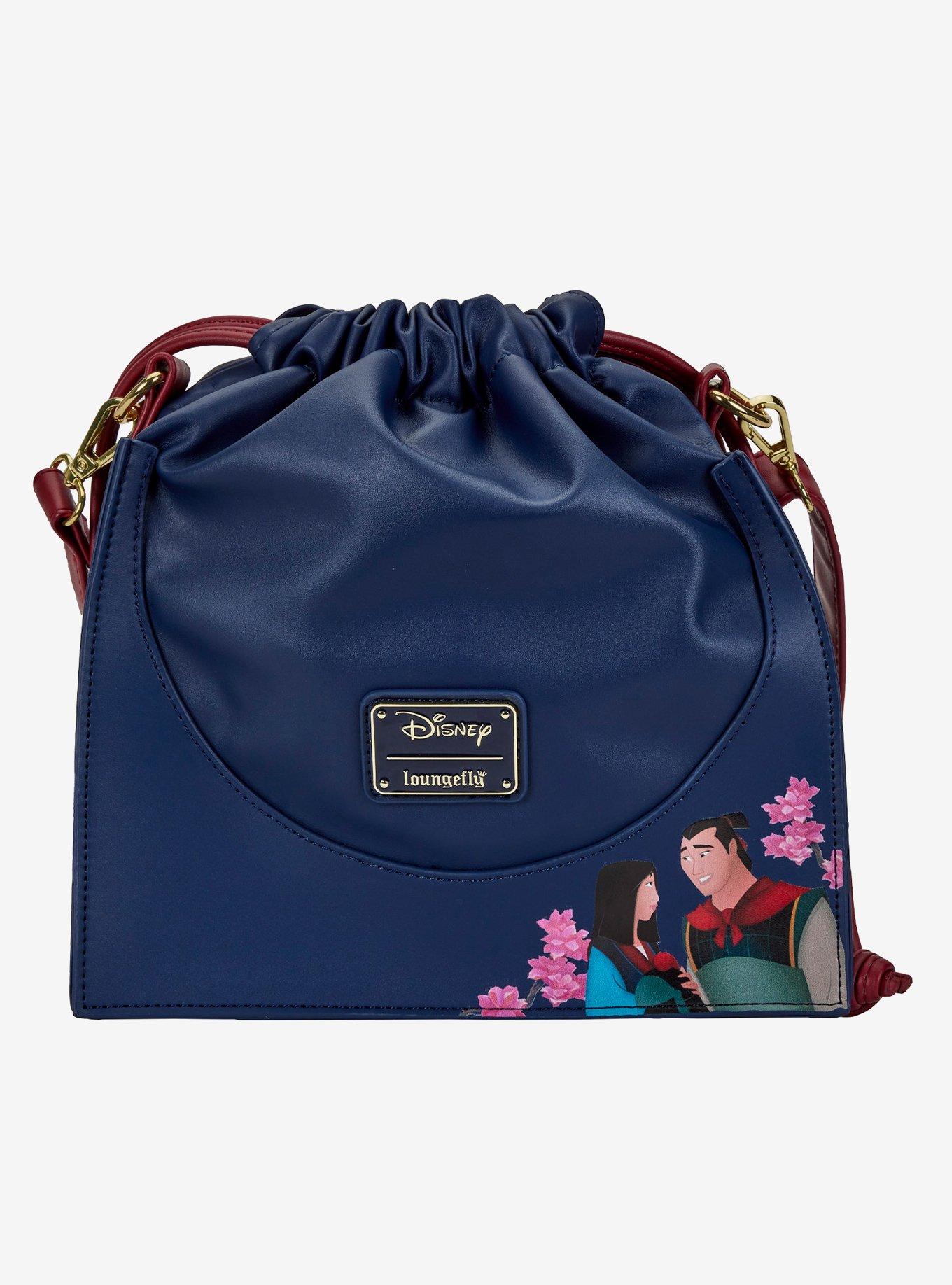 Loungefly Disney Mulan Castle Fireworks Cinch Crossbody Bag, , alternate