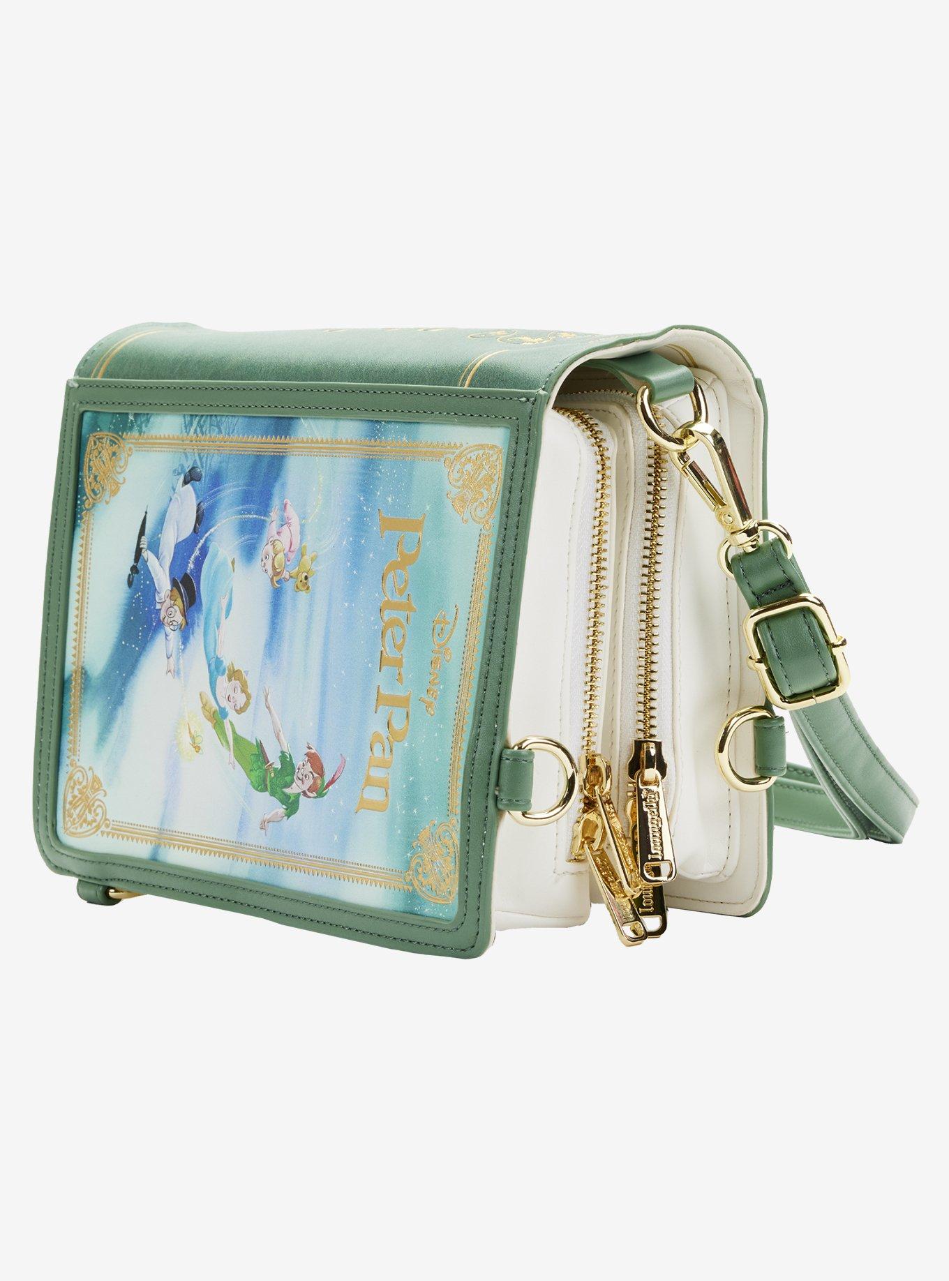 Loungefly Disney Peter Pan Book Convertible Crossbody Bag, , alternate