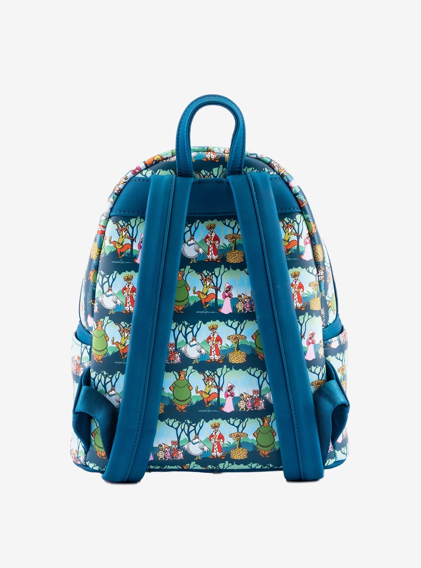 Loungefly Disney Robin Hood Sherwood Forest Characters Mini Backpack, , alternate