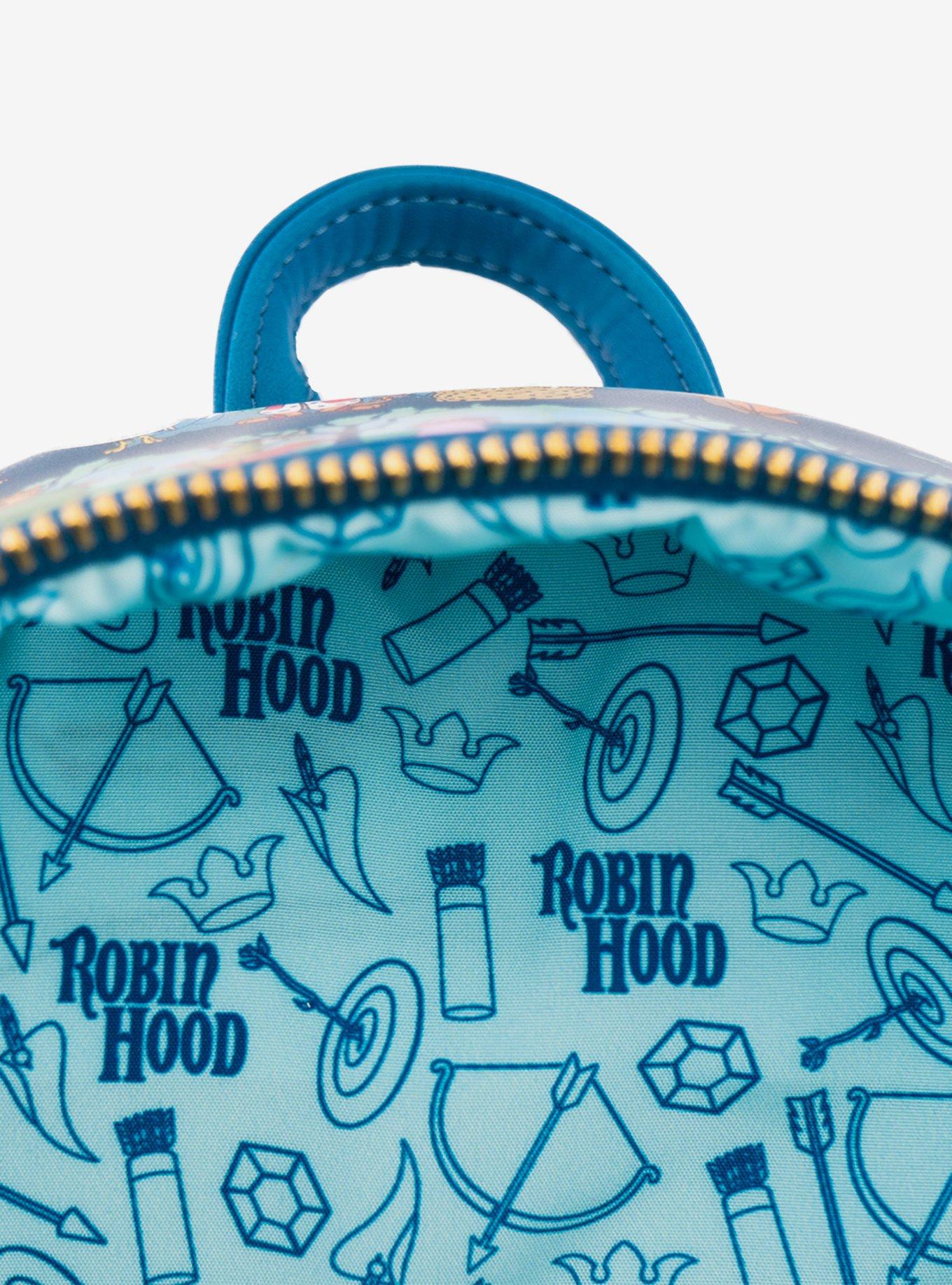 Loungefly Disney Robin Hood Sherwood Forest Characters Mini Backpack, , alternate