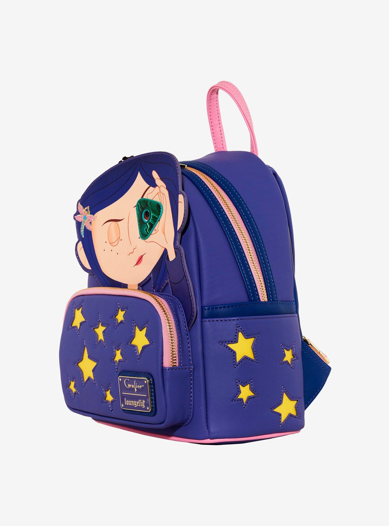 Loungefly Coraline Stars Glow-In-The-Dark Mini Backpack, , alternate