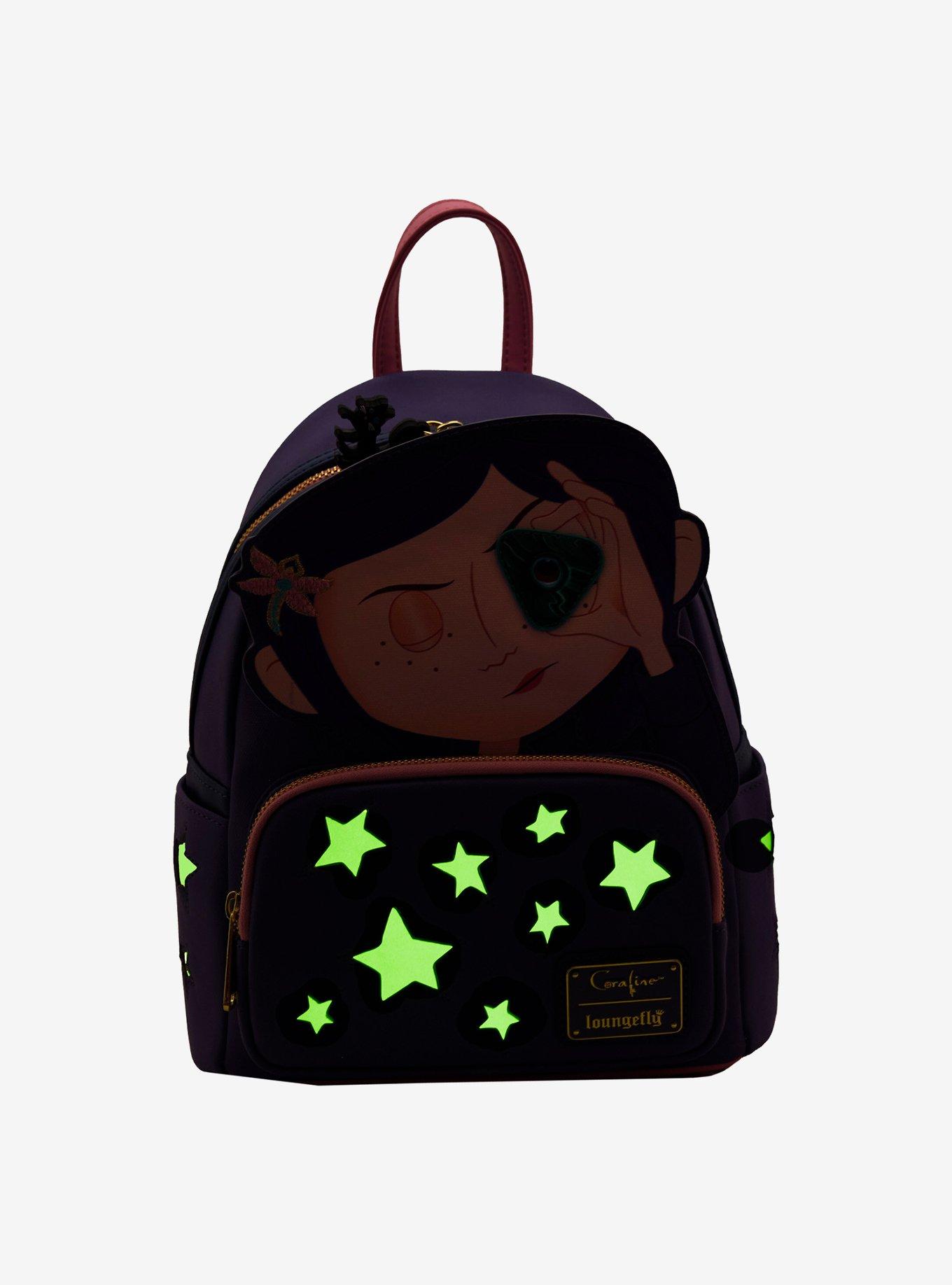 Loungefly Coraline Stars Glow-In-The-Dark Mini Backpack, , alternate