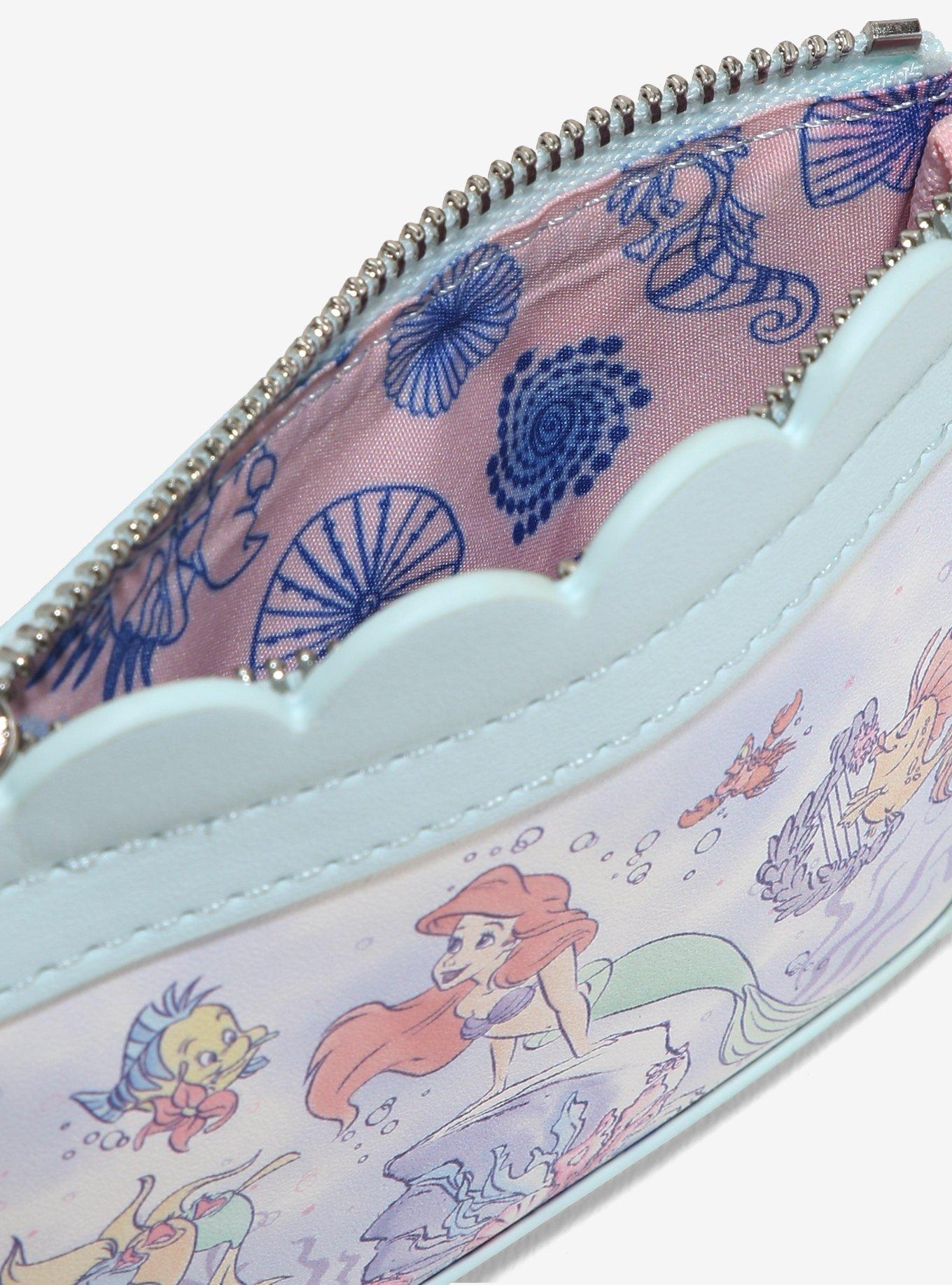 Loungefly Disney The Little Mermaid Ariel & Flounder Pearl Chain Cardholder — BoxLunch Exclusive