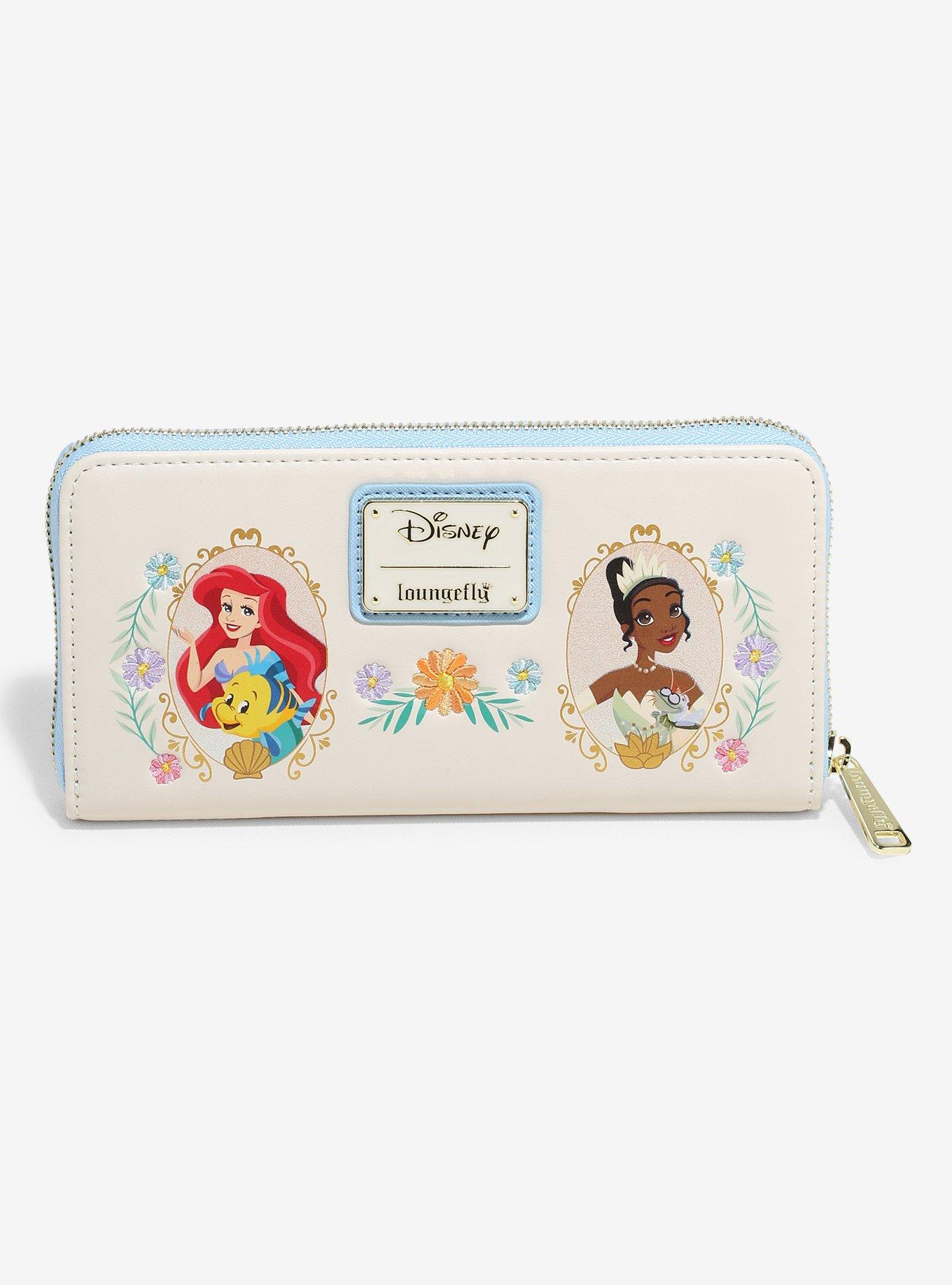 Loungefly Disney Princess Glitter Frame Portrait Zip Wallet - BoxLunch Exclusive