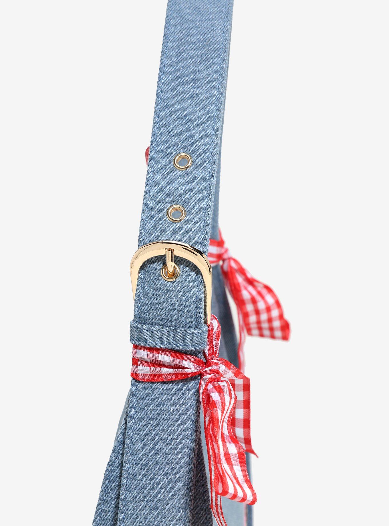 Strawberry Shortcake Denim Ribbon Handbag — BoxLunch Exclusive, , alternate