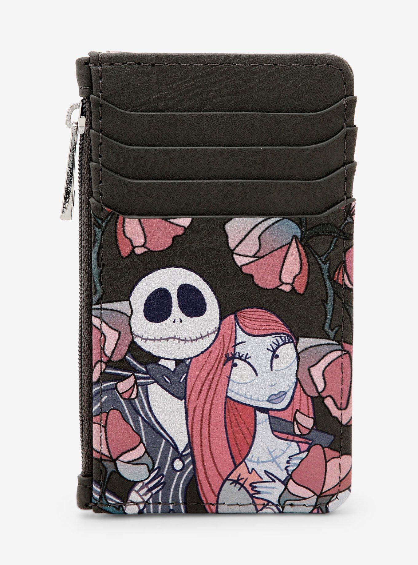 Disney The Nightmare Before Christmas Jack & Sally Floral Cardholder - BoxLunch Exclusive, , hi-res