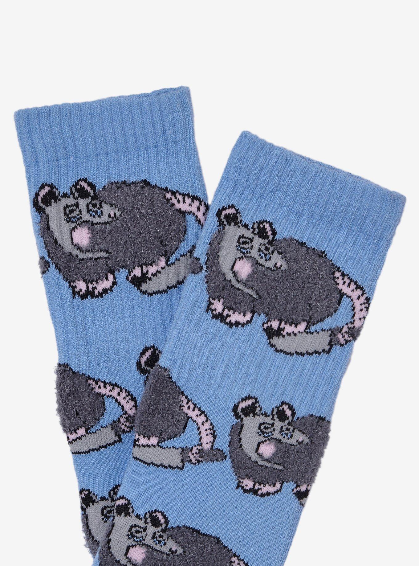Possum With Knife Crew Socks, , alternate