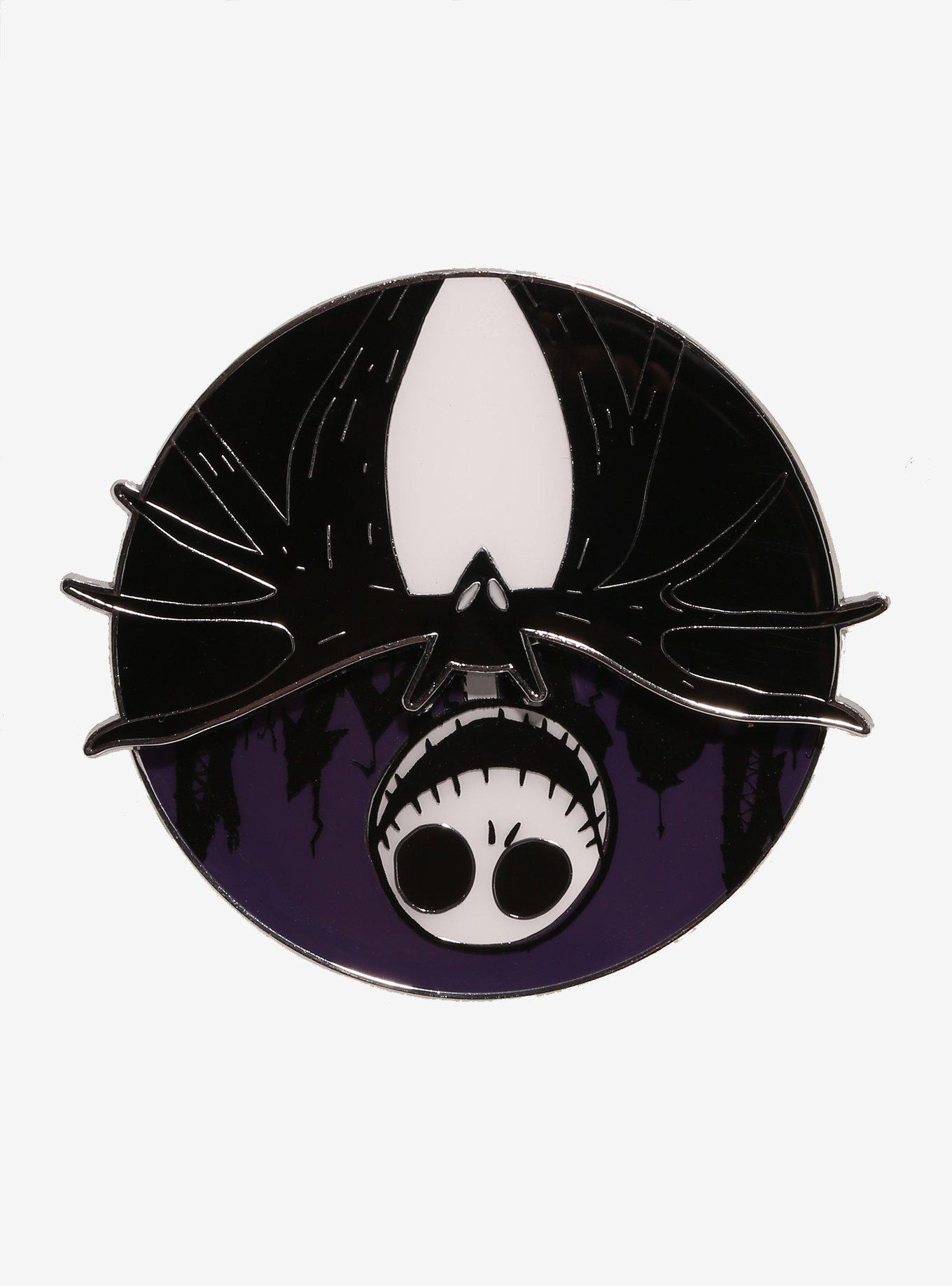Loungefly The Nightmare Before Christmas Jack Face Spinner Enamel Pin, , alternate