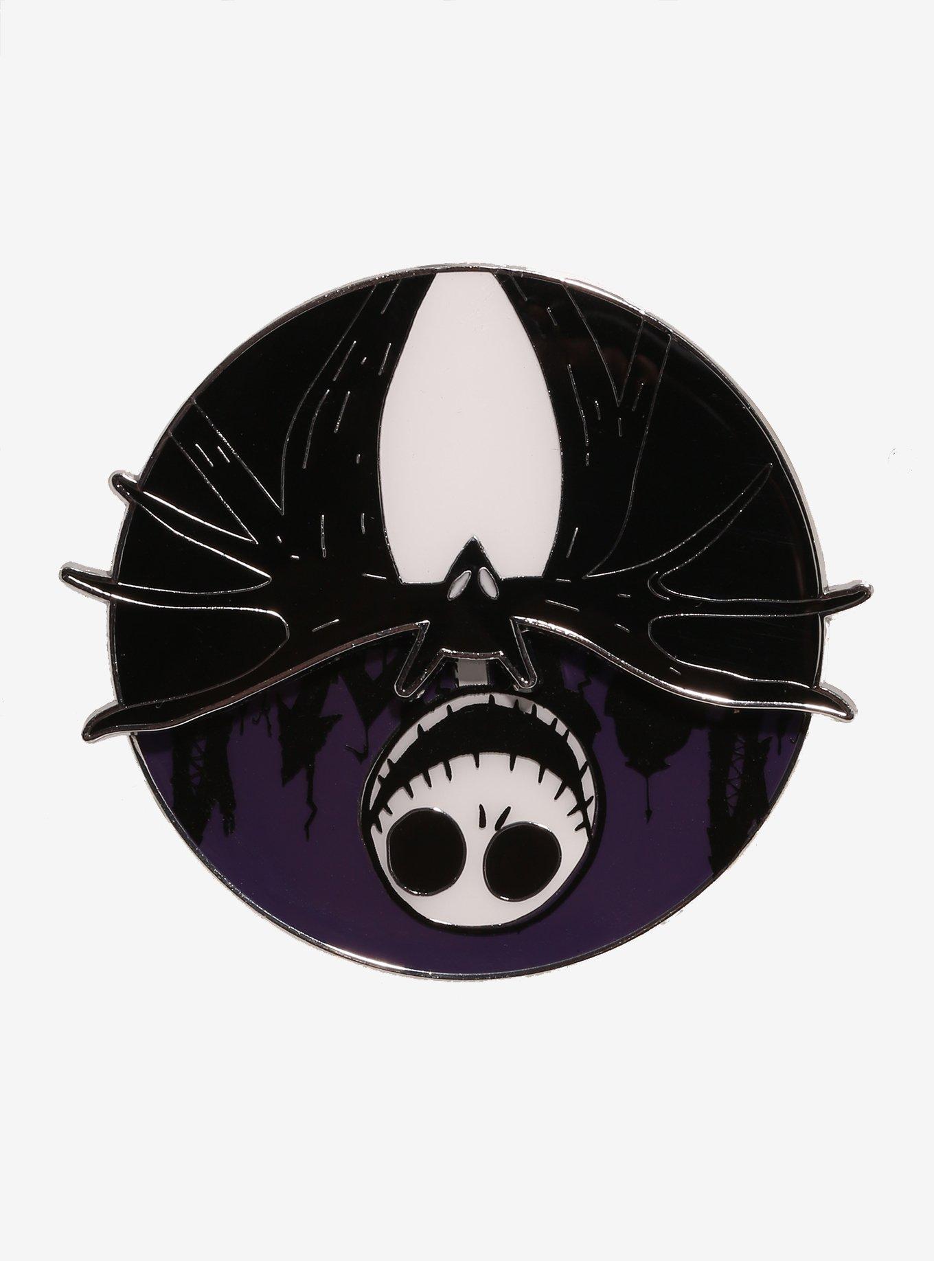 Loungefly The Nightmare Before Christmas Jack Face Spinner Enamel Pin, , hi-res