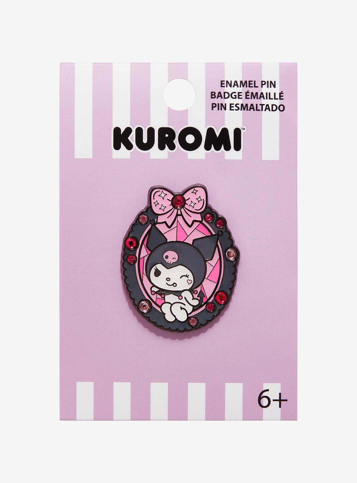 Kuromi Jeweled Enamel Pin