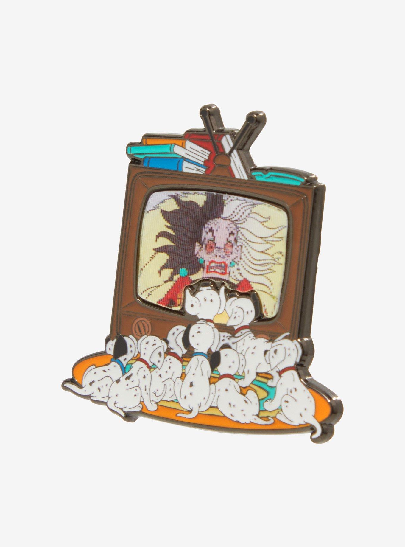Loungefly Disney 101 Dalmatians Cruella Lenticular Enamel Pin, , alternate