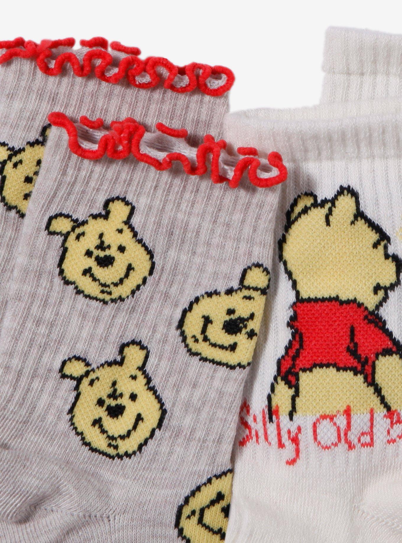 Disney Winnie The Pooh Crew Socks 2 Pair, , hi-res