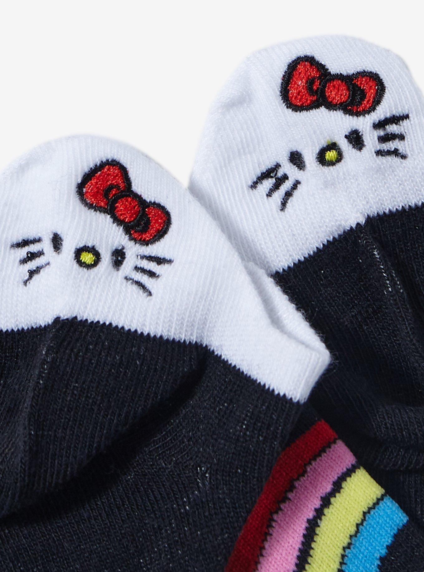 Hello Kitty & Friends Rainbow No-Show Socks 5 Pair, , alternate