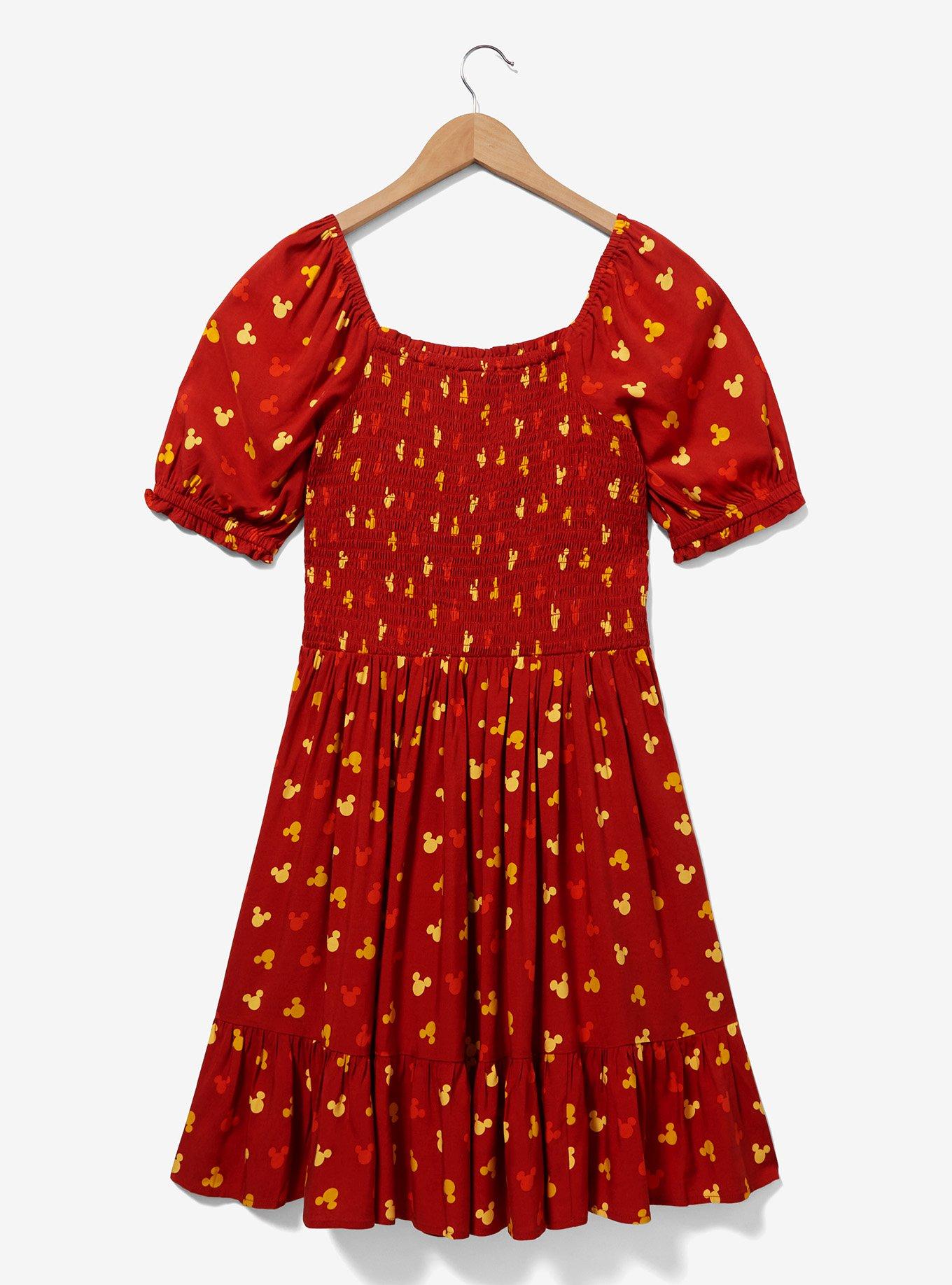 Her Universe Disney Mickey Mouse Sunset Allover Print Dress, , hi-res