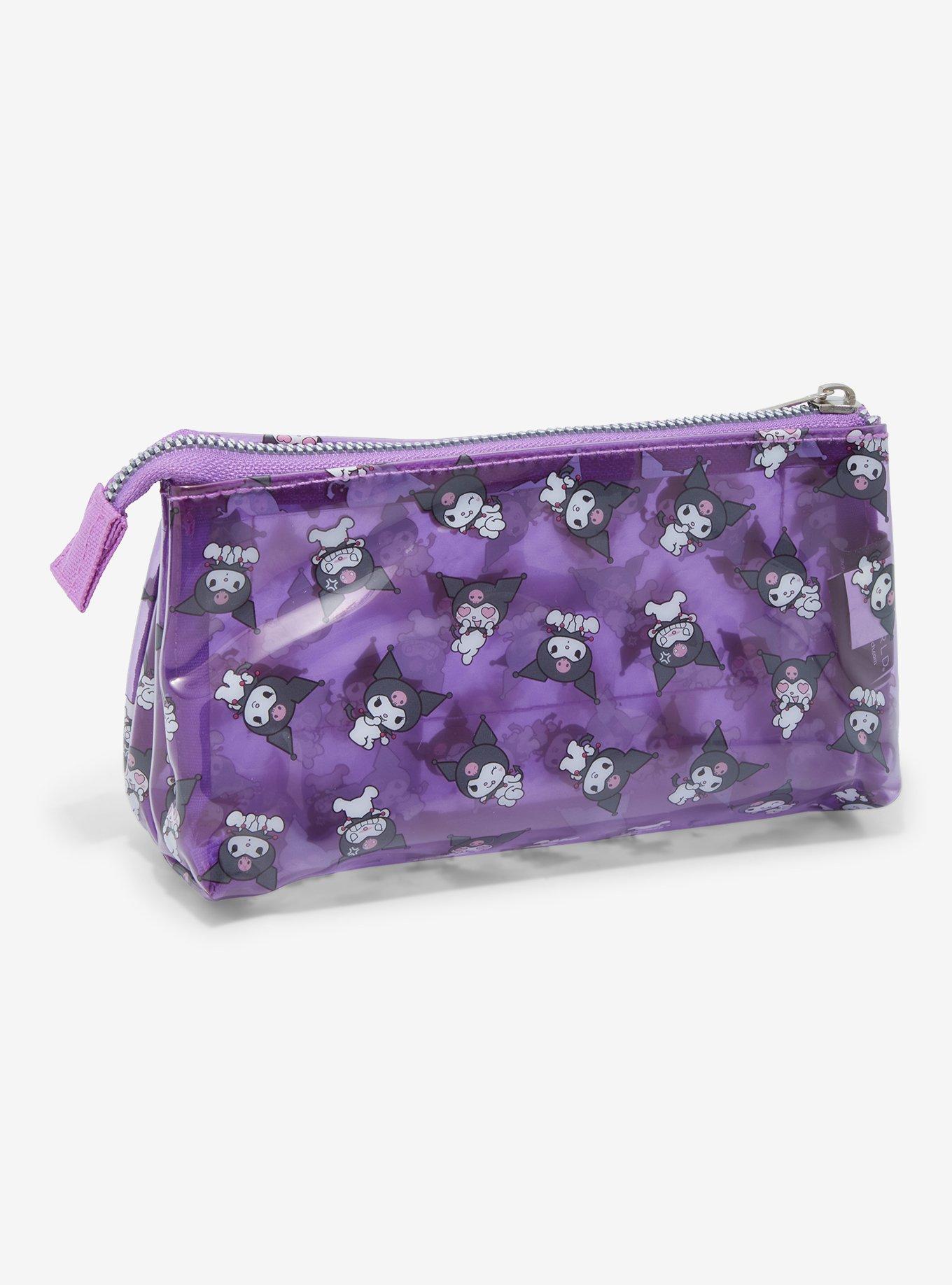 Kuromi Purple Transparent Makeup Bag, , alternate