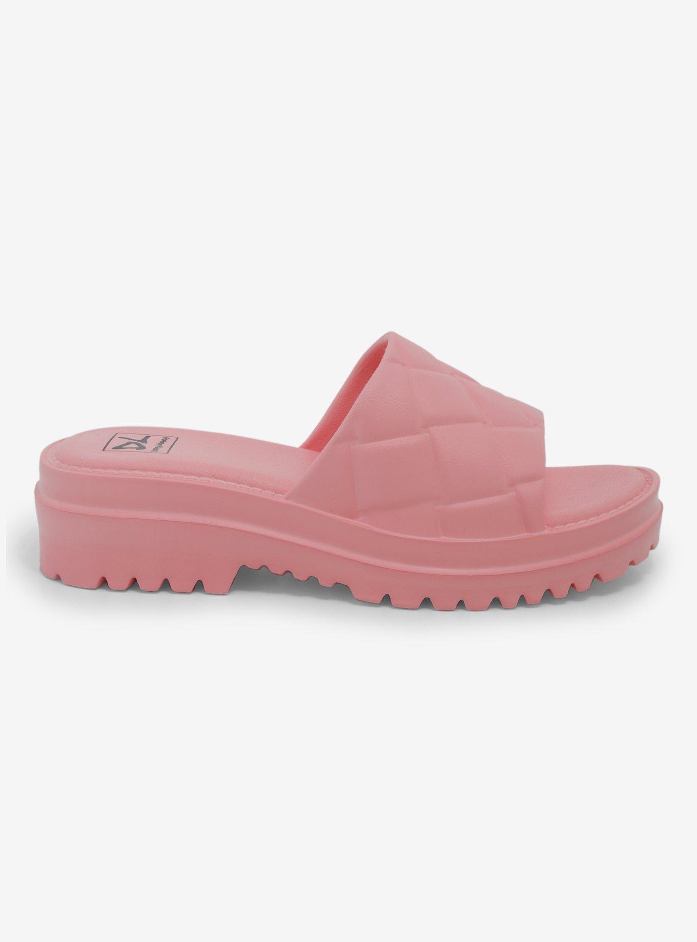 Dirty Laundry Pink Foam Chunky Sandals, , hi-res