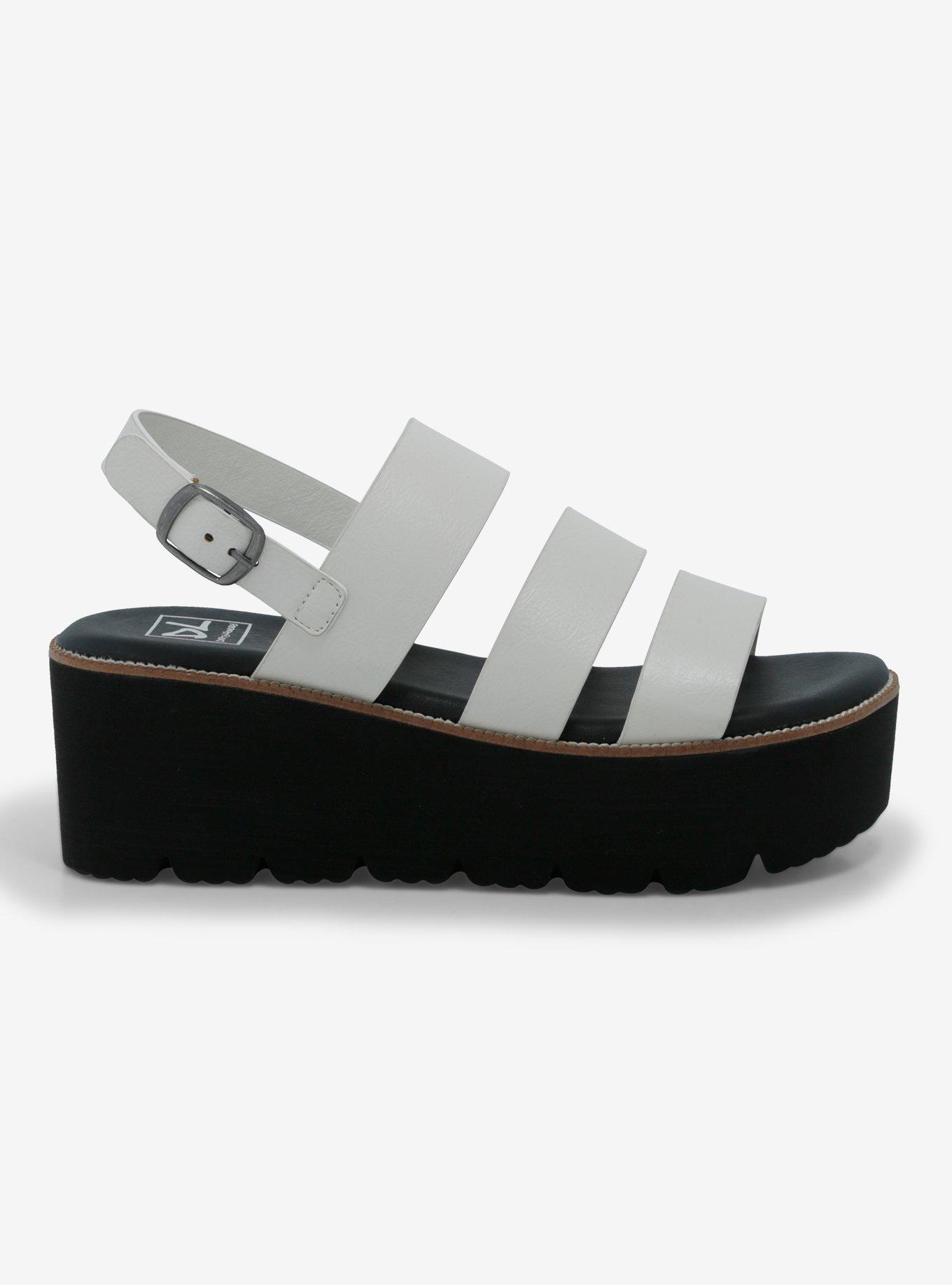 Dirty Laundry Triple Strap Platform Sandals, , hi-res