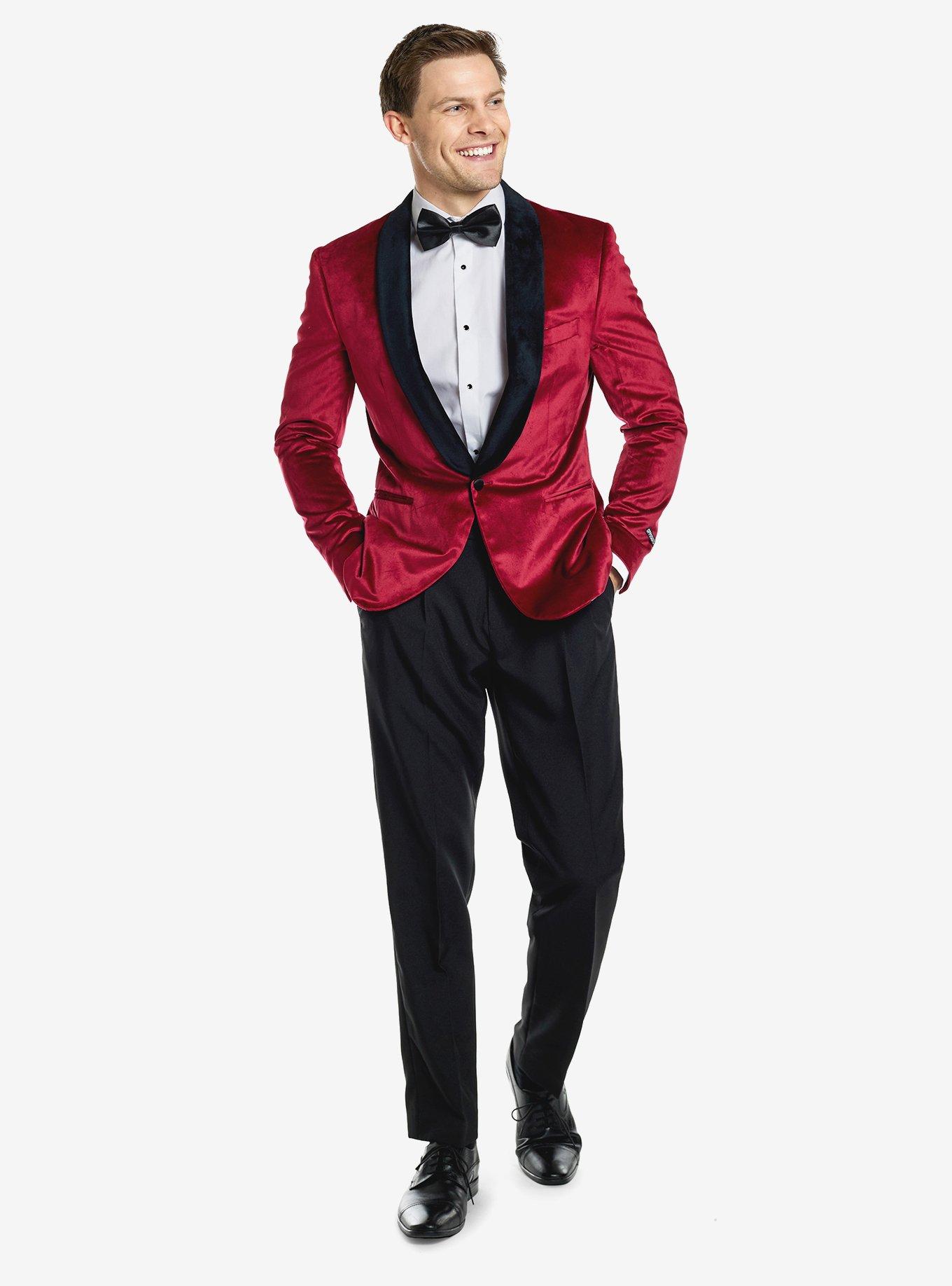 Burgundy Dinner Jacket, , hi-res