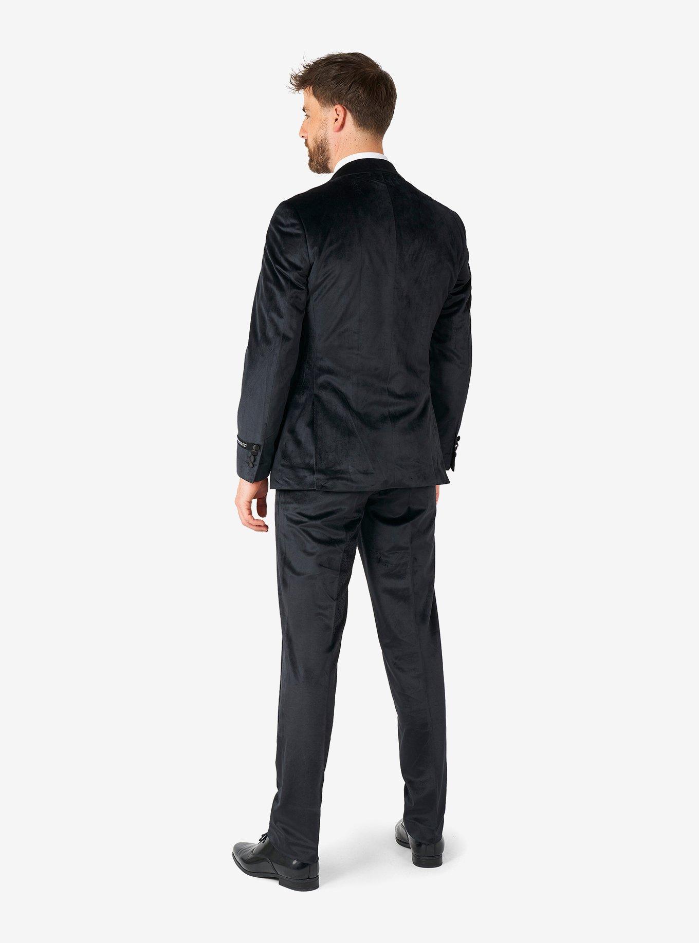 Midnight Black Velvet Tuxedo, BLACK, alternate