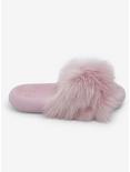 Yoki Gretta Lilac Fur Slide Sandals, PINK, alternate