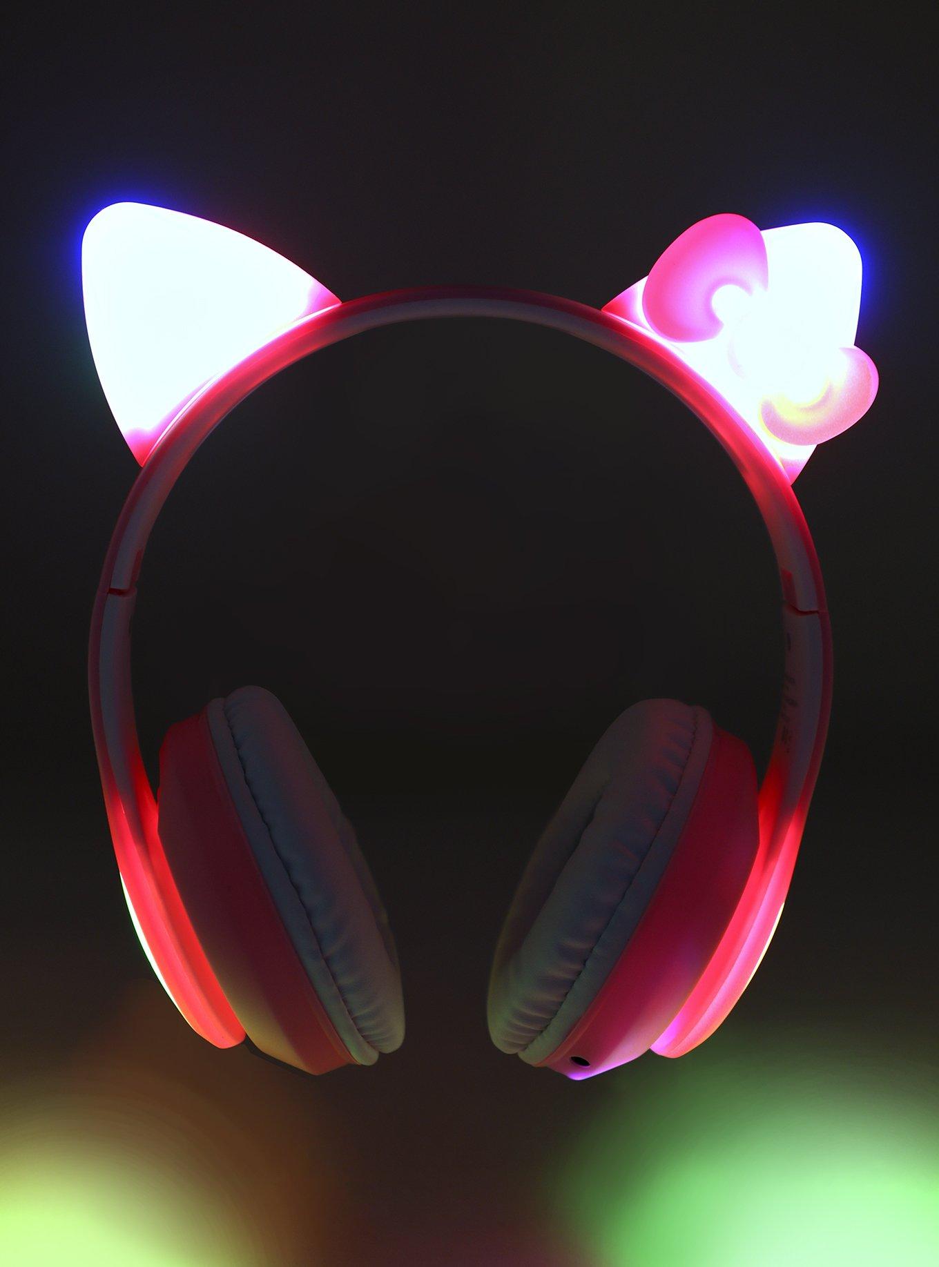 Hello Kitty Ears Light-Up Wireless Headphones, , alternate