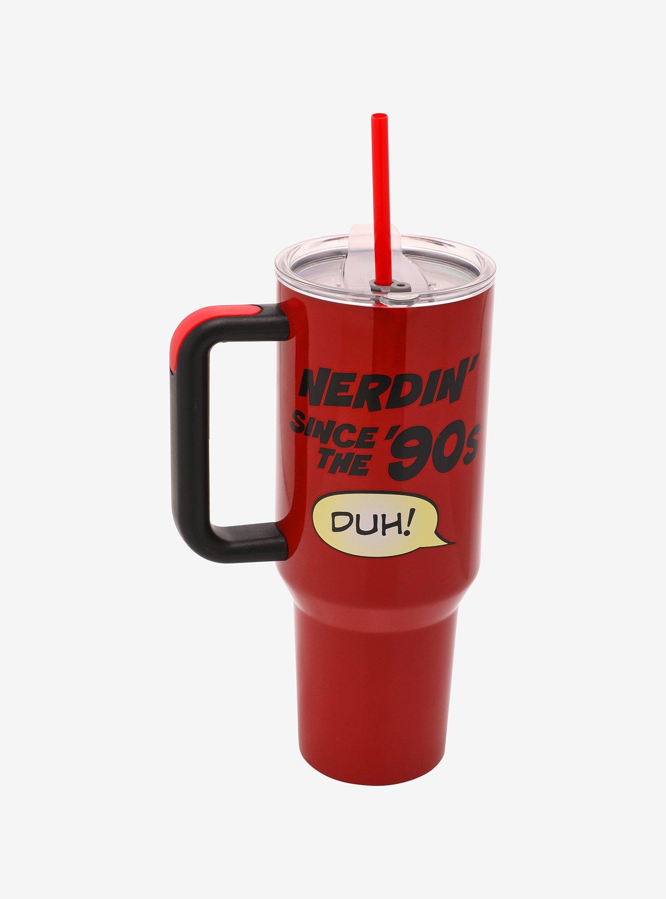Marvel Deadpool Mask Straw Tumbler with Handle - BoxLunch Exclusive, , alternate