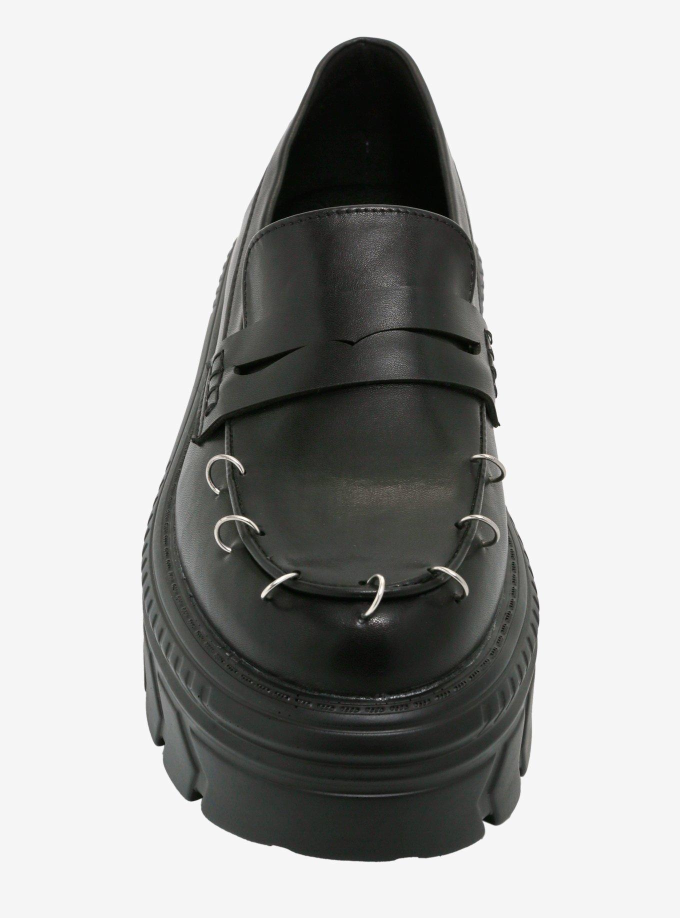 Koi Black Esgar Metal Hoop Loafers, BLACK, alternate