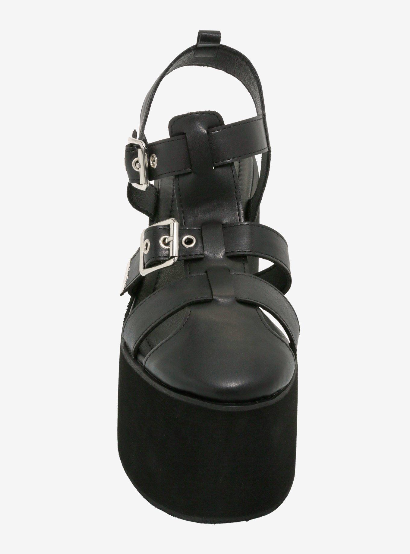Koi Soulcraft Mega Platform Sandals, BLACK, alternate