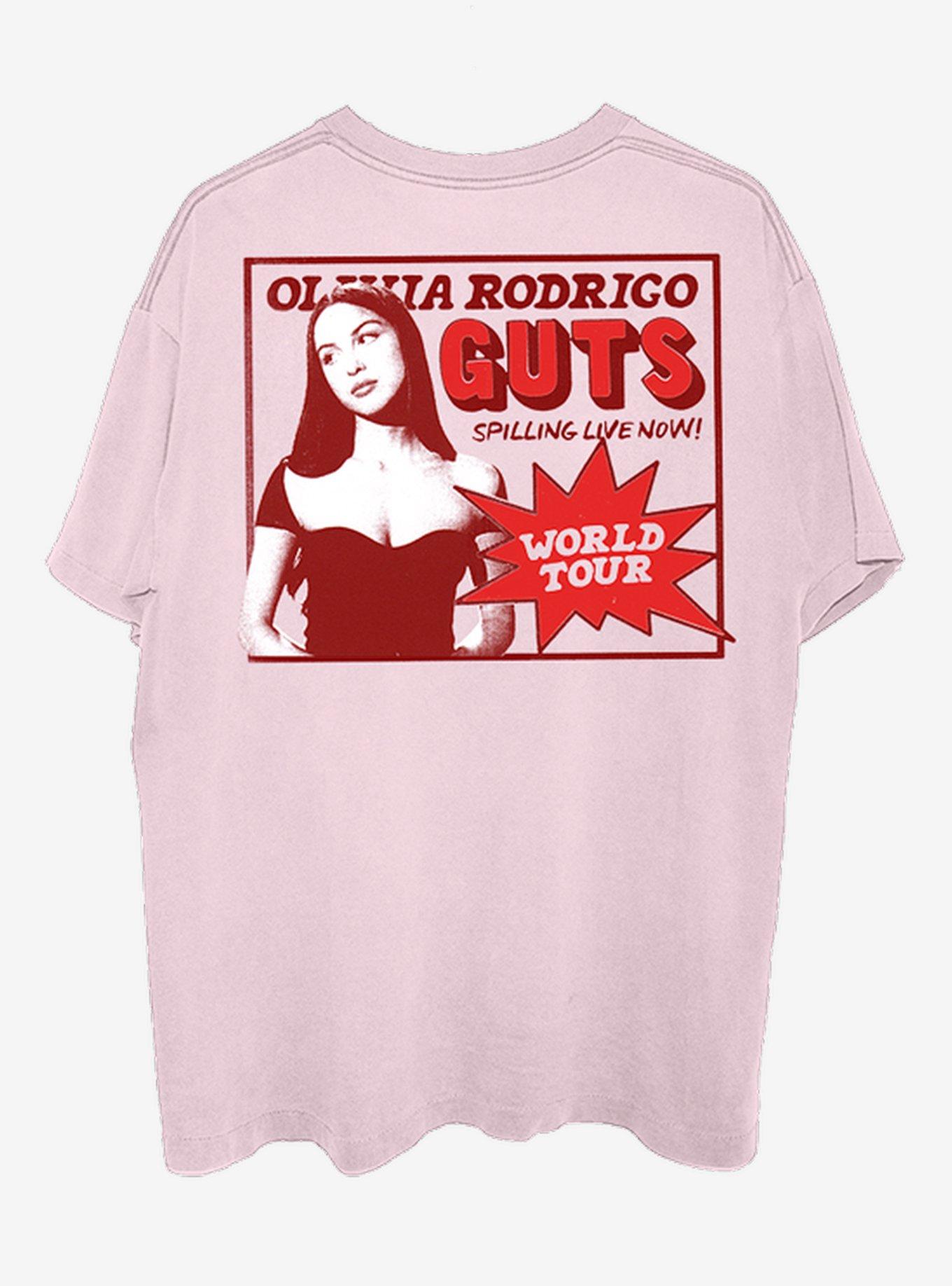 Olivia Rodrigo Guts Tour Pink T-Shirt, PINK, alternate