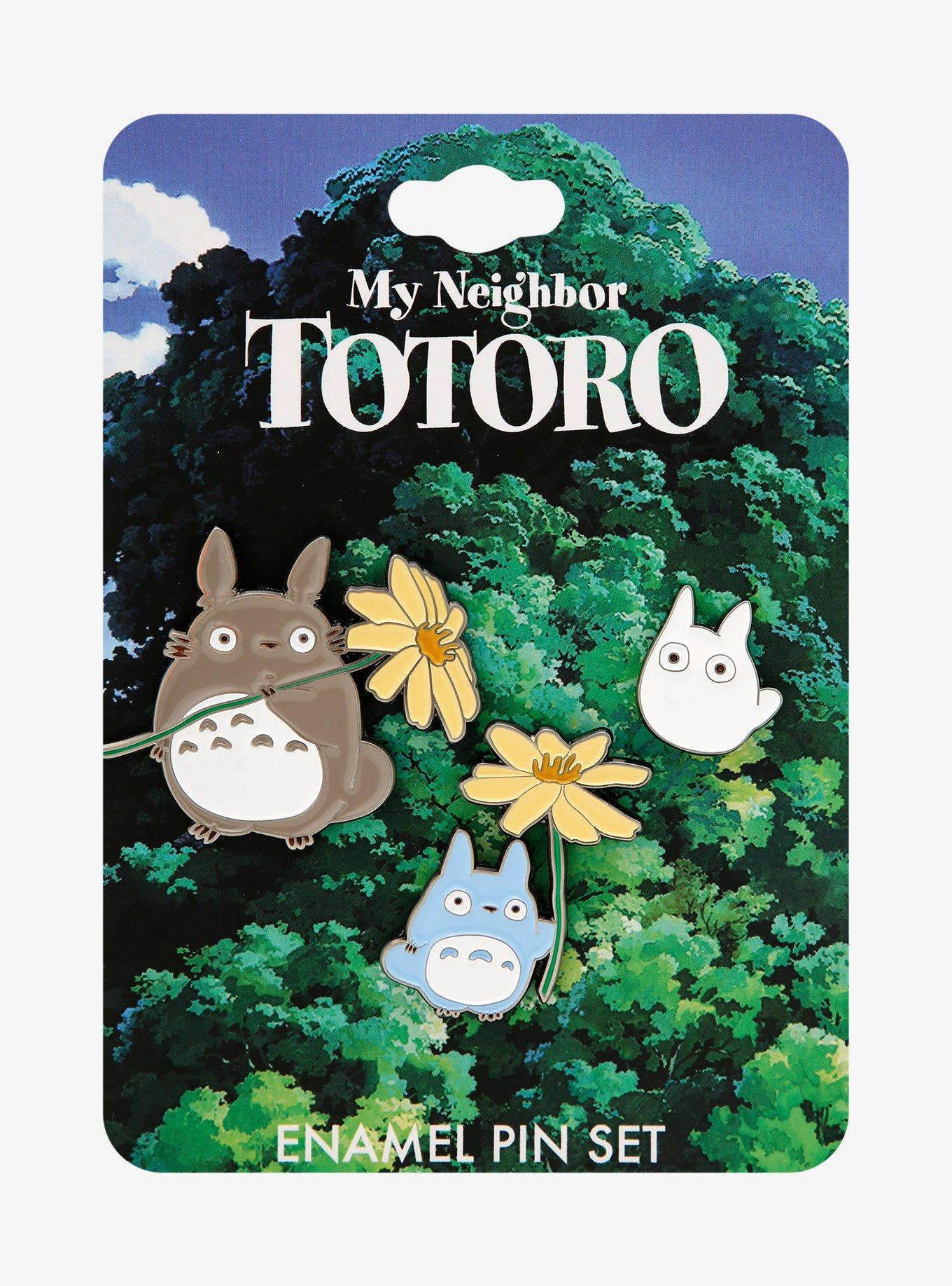 Studio Ghibli My Neighbor Totoro Floral Totoro Enamel Pin Set - BoxLunch Exclusive, , alternate