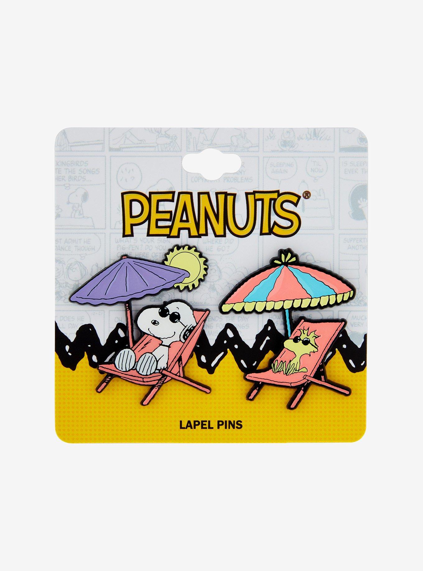 Peanuts Snoopy & Woodstock Beachside Enamel Pin Set — BoxLunch Exclusive