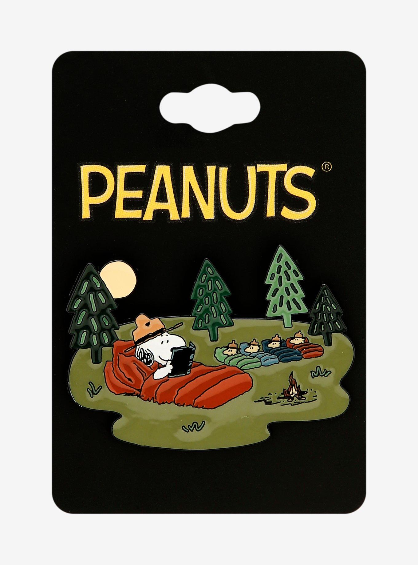 Peanuts Snoopy & Beagle Scouts Camping Enamel Pin - BoxLunch Exclusive, , alternate