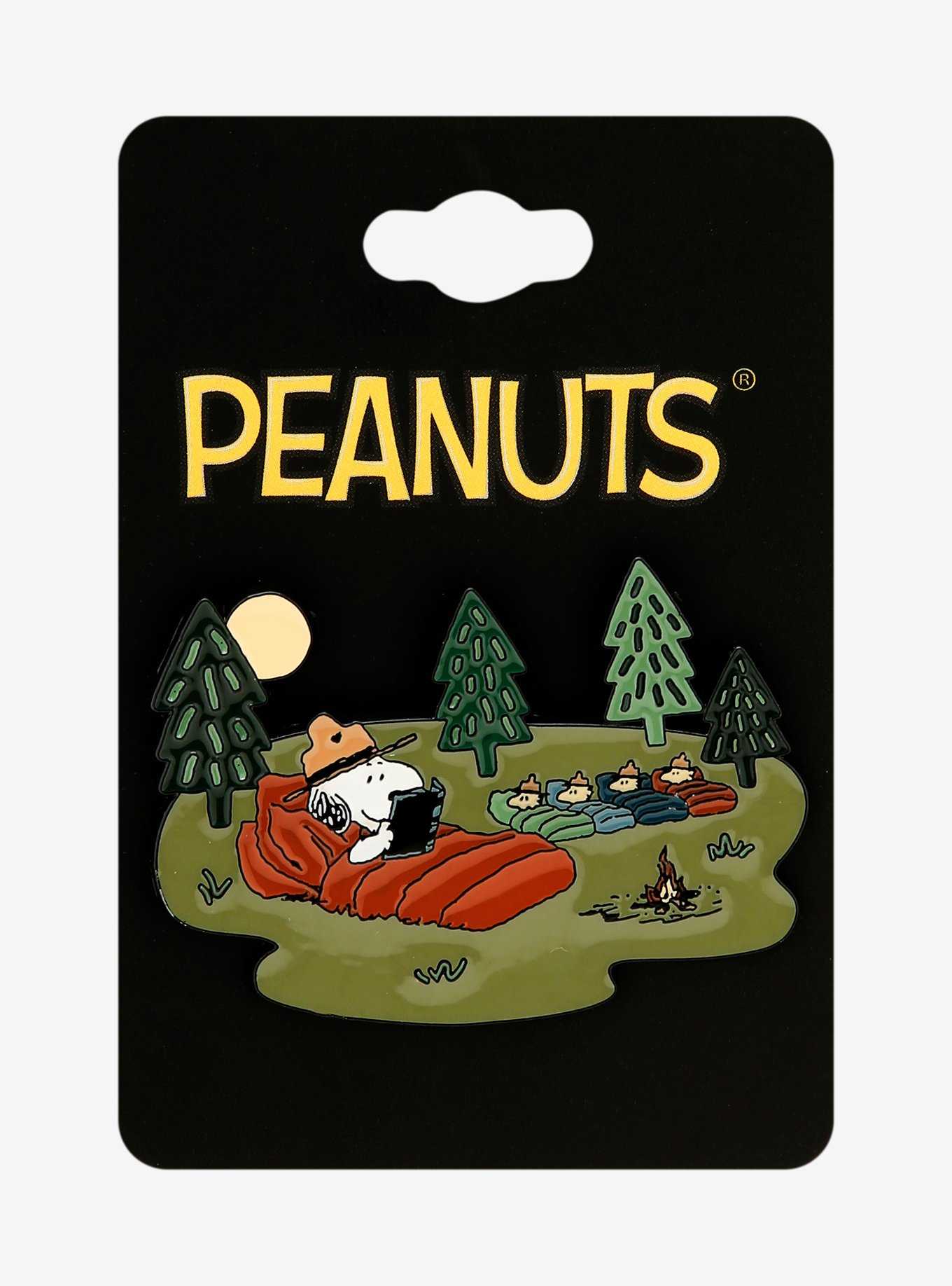 Peanuts Snoopy & Beagle Scouts Camping Enamel Pin - BoxLunch Exclusive, , hi-res