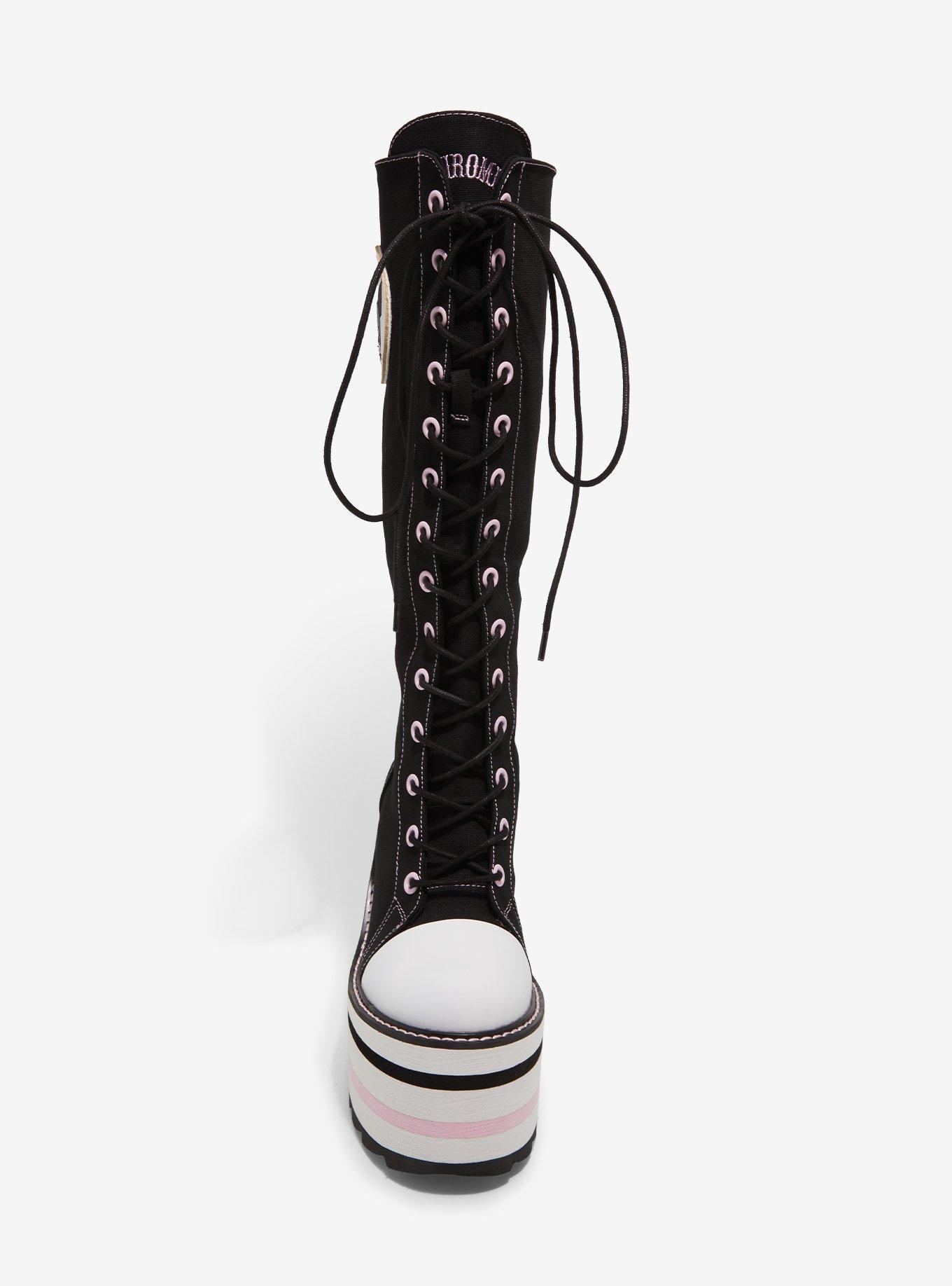 Kuromi X YRU Black & Purple Detention Platform Boots