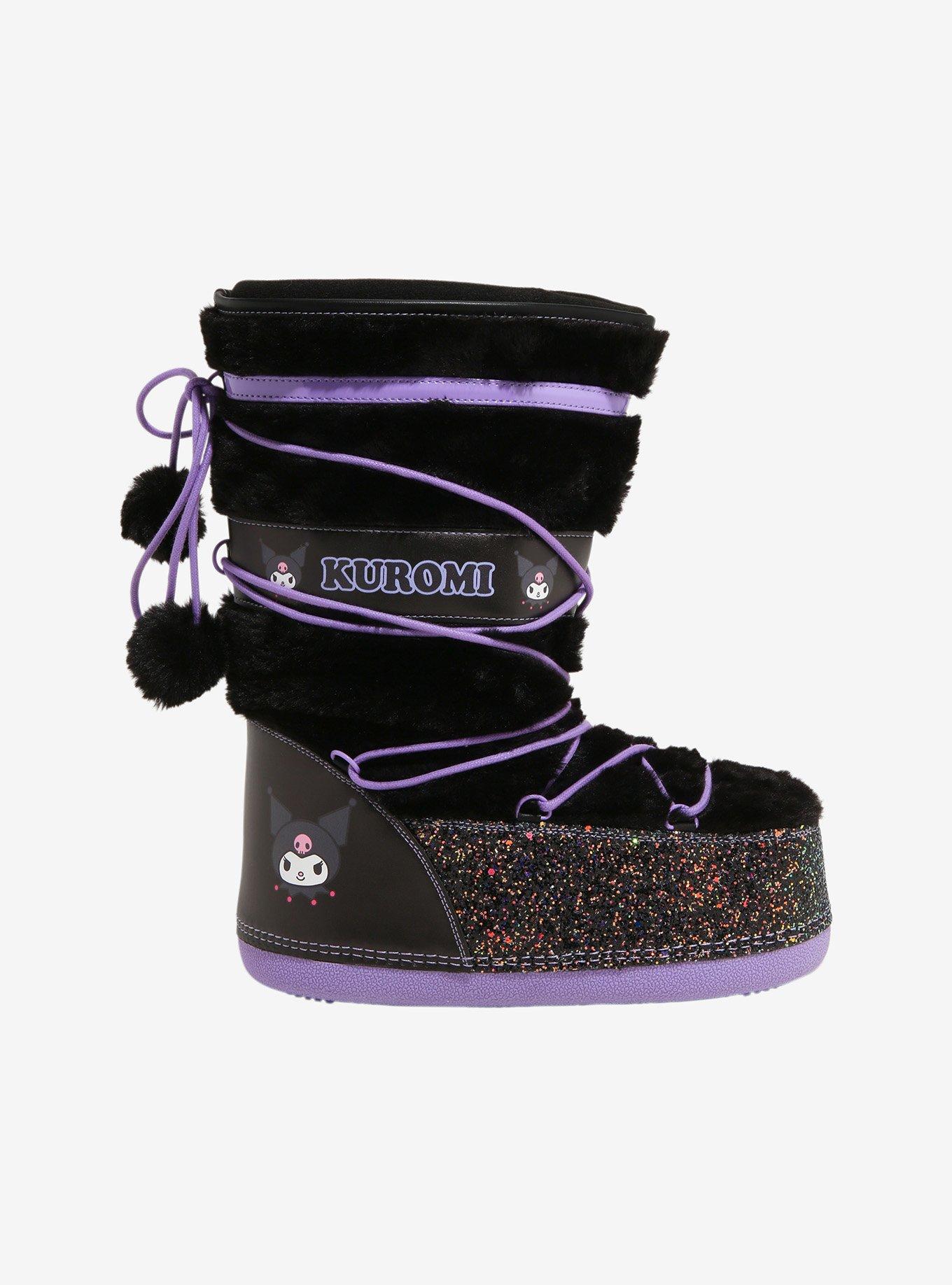 Kuromi X YRU Fuzzy Blizz Boots, MULTI, alternate