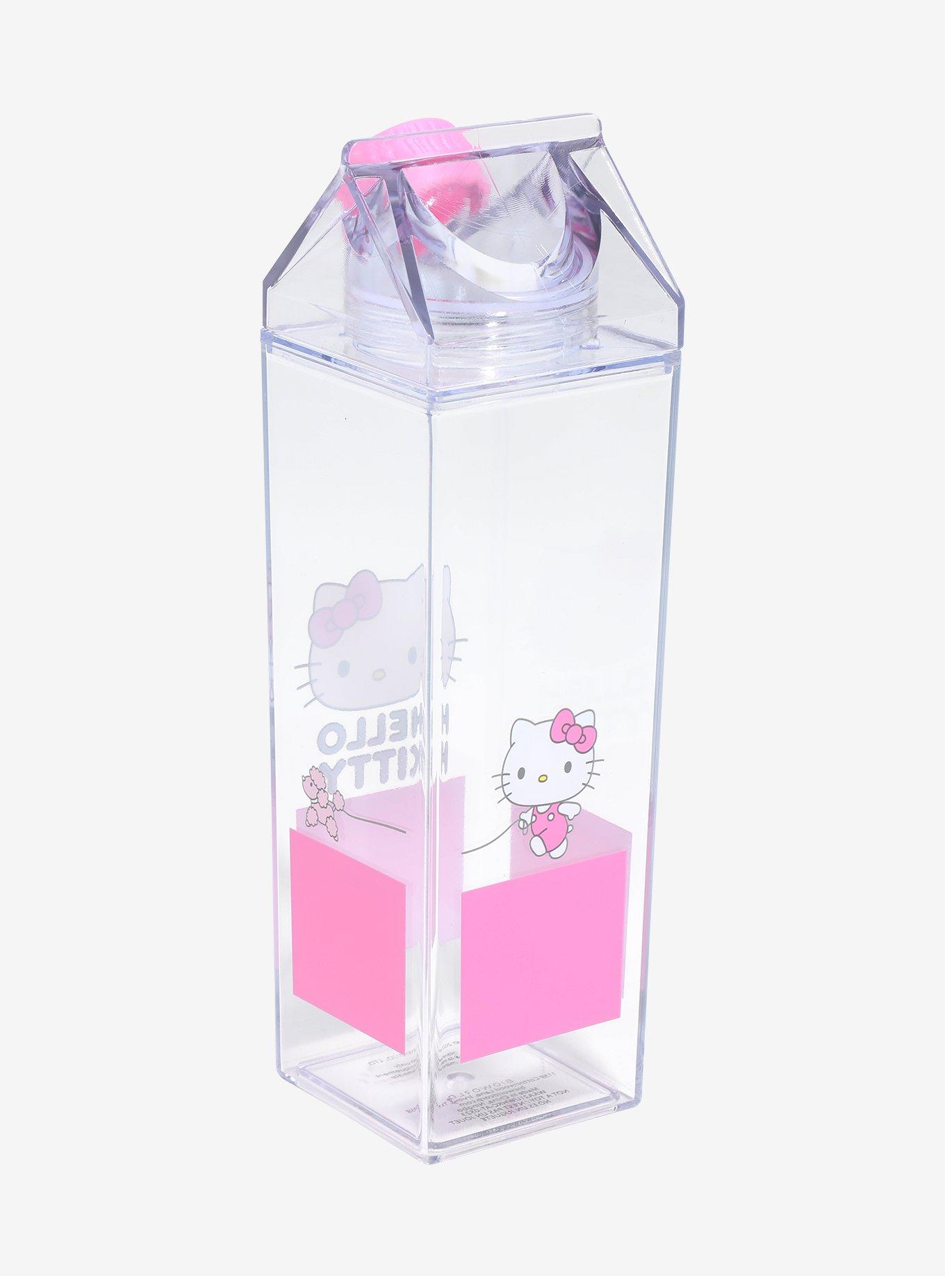 Hello Kitty Pink Milk Carton Water Bottle, , alternate